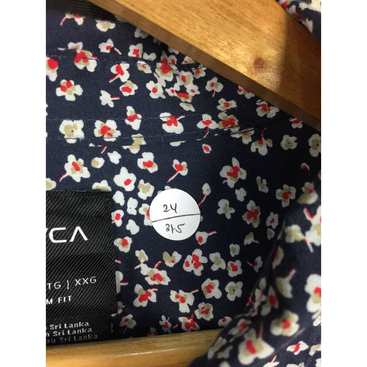 RVCA × Vintage RVCA Abstract Floral Printed Slim Fit Short Sleeve Shirt Size US XXL / EU 58 / 5 - 10 Thumbnail