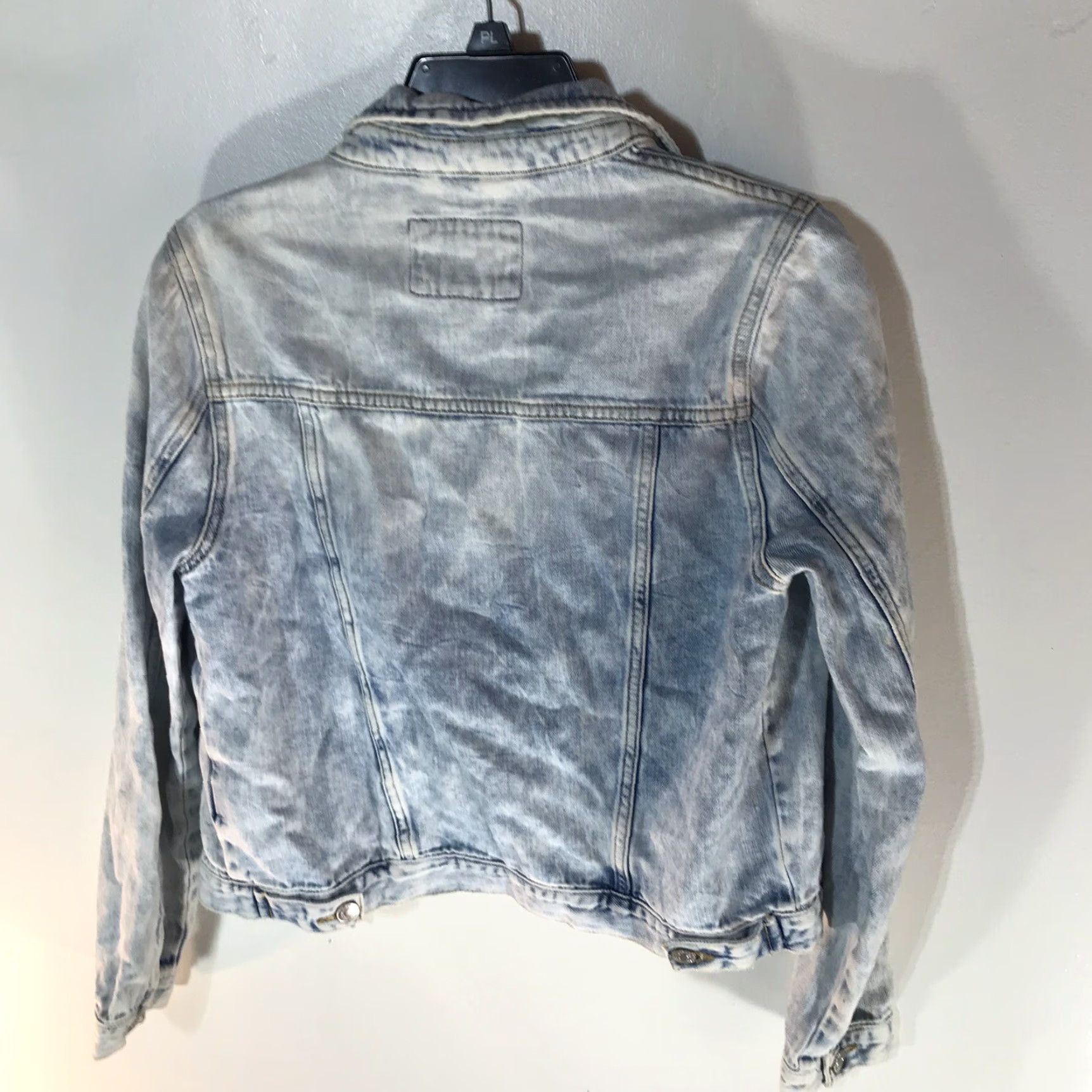 Forever 21 VINTAGE Forever 21 Denim Jacket Womens Size S Blue Acid Washed Cropped Casual 90s Size S / US 4 / IT 40 - 2 Thumbnail