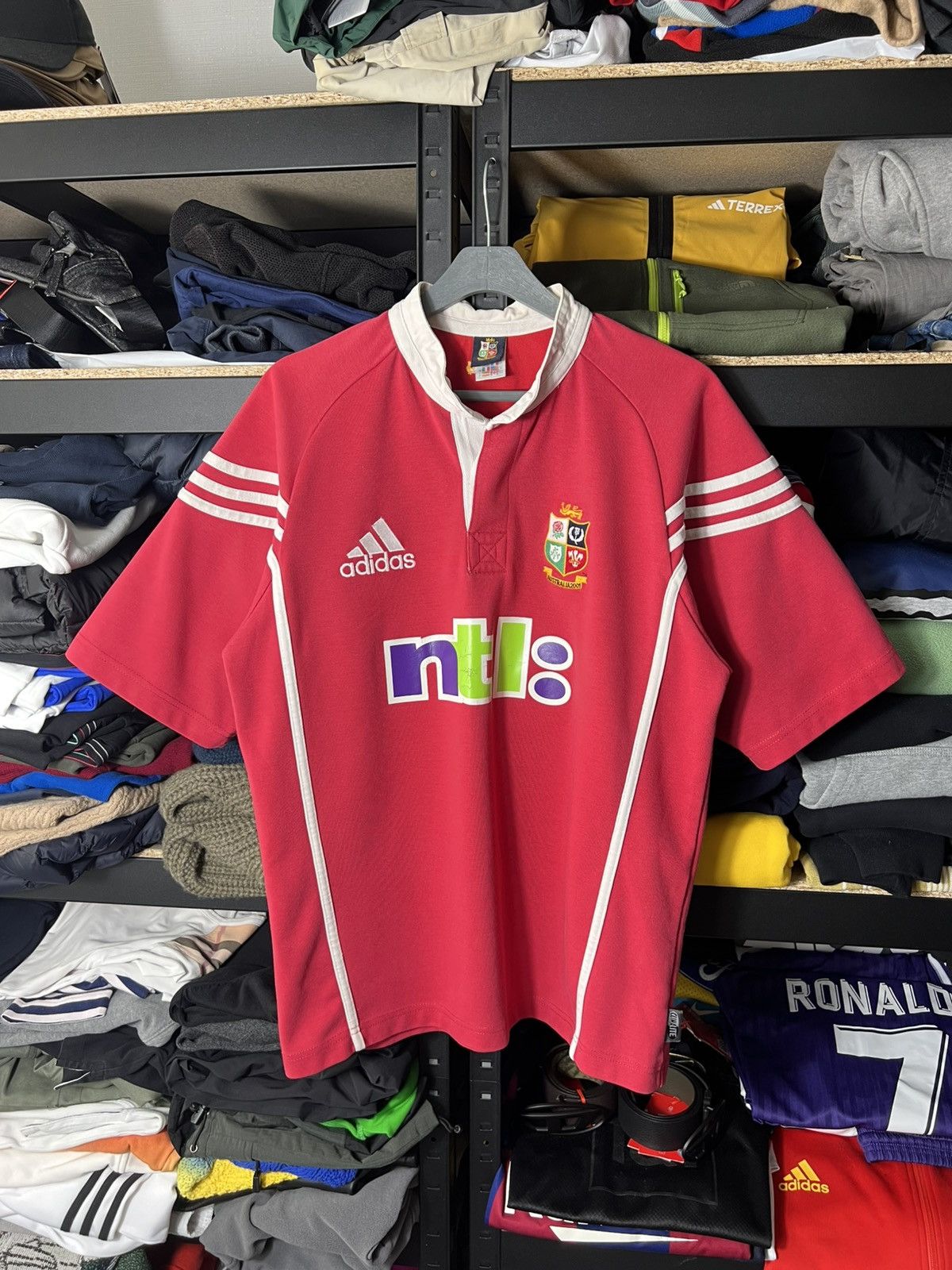 Adidas Vintage Adidas British & Irish Lions Rugby Jersey Australia Size US M / EU 48-50 / 2 - 1 Thumbnail