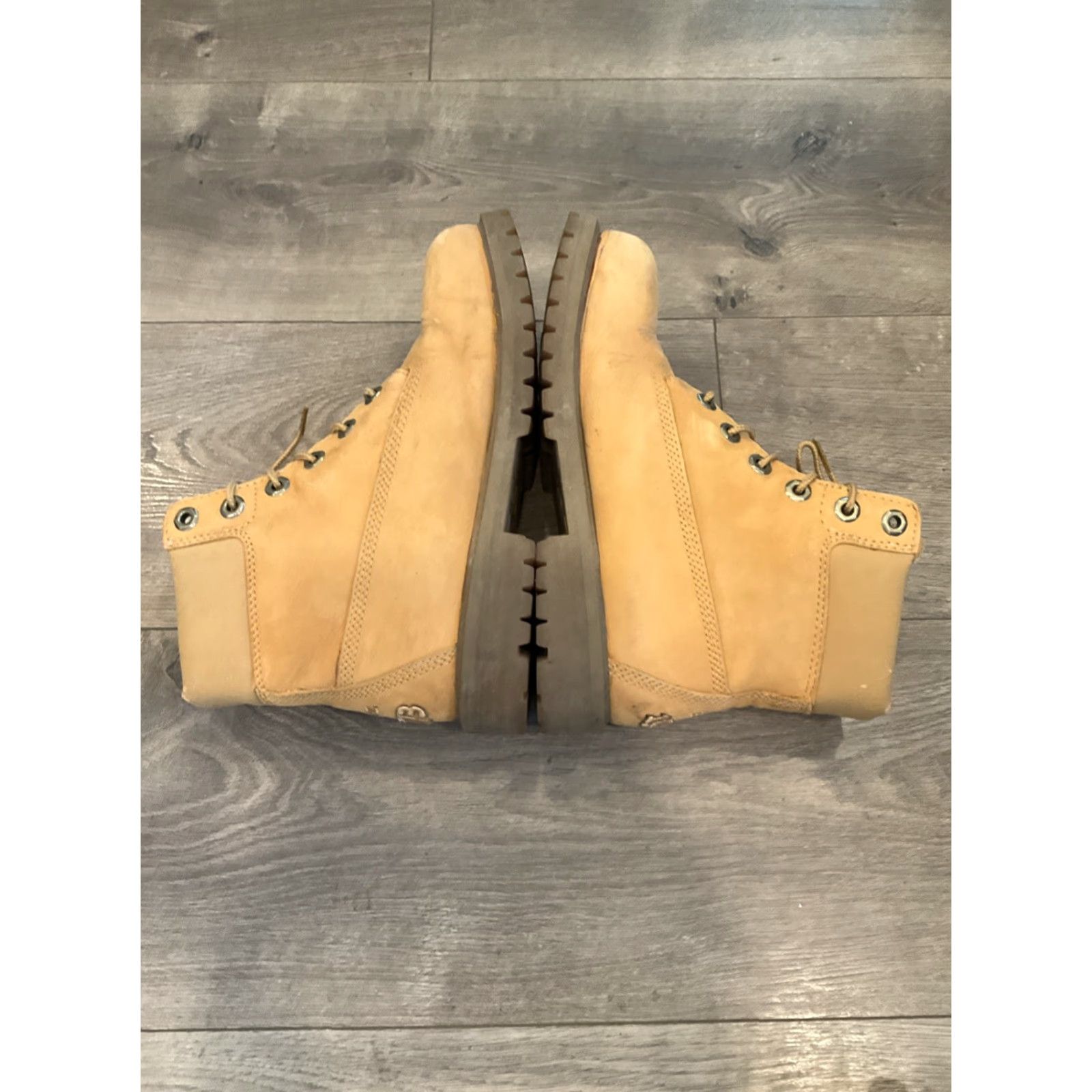Timberland Timberland Boots Junior Premium 6-inch Wf Wheat Nubuck US Size 5 (Peeling Sole) Size US 5 / EU 37 - 5 Thumbnail