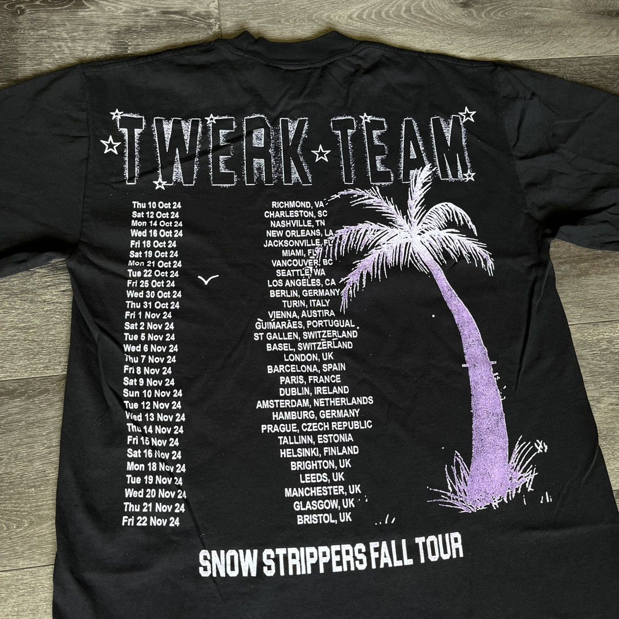 Online Ceramics Snow Strippers Twerk Team Fall World Tour 2024 Girl Logo Tee Size US S / EU 44-46 / 1 - 6 Thumbnail