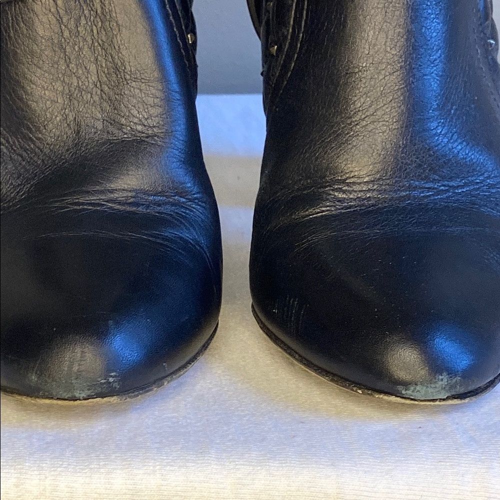 Valentino Valentino Garavani 'Rockstud' Spiked Black Leather Boots 37 Size US 7 / IT 37 - 5 Thumbnail