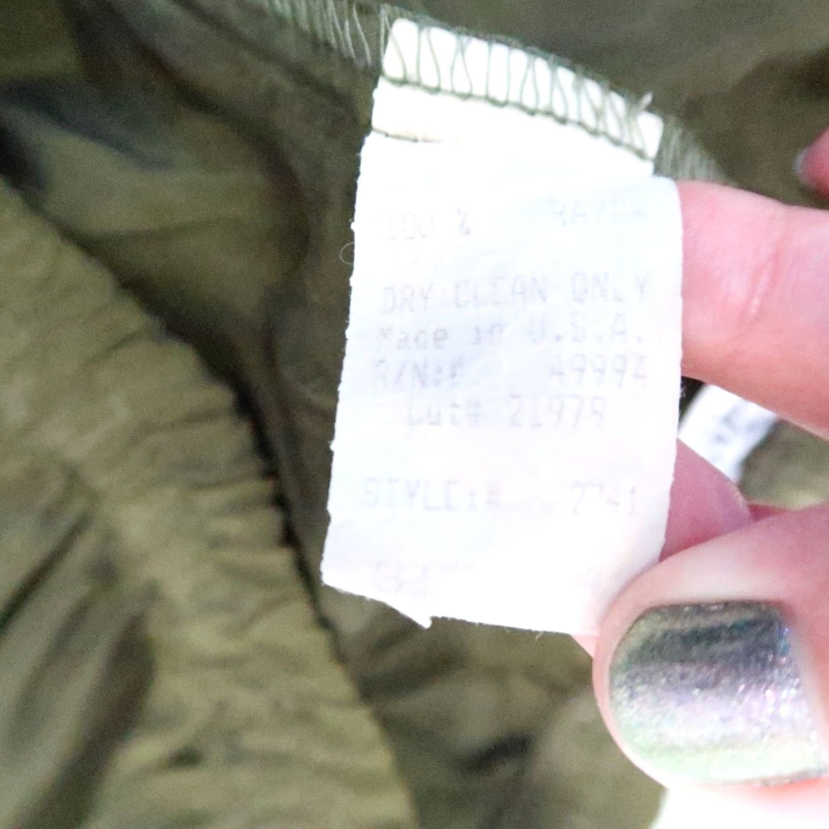 Vintage VINTAGE 90s R&M Richards Olive Green Silky Pull-On Pants 14 Regular Women Size 36" / US 14 / IT 50 - 5 Thumbnail