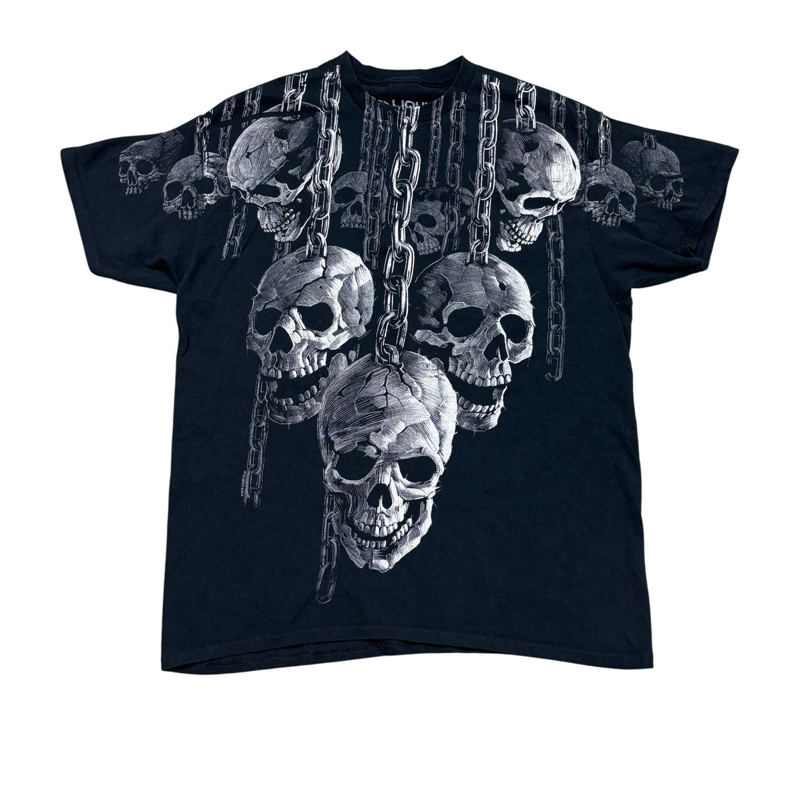 Liquid Blue Liquid Blue Hanging Out Skull T Shirt Men's Large y2k grunge Size US L / EU 52-54 / 3 - 1 Thumbnail