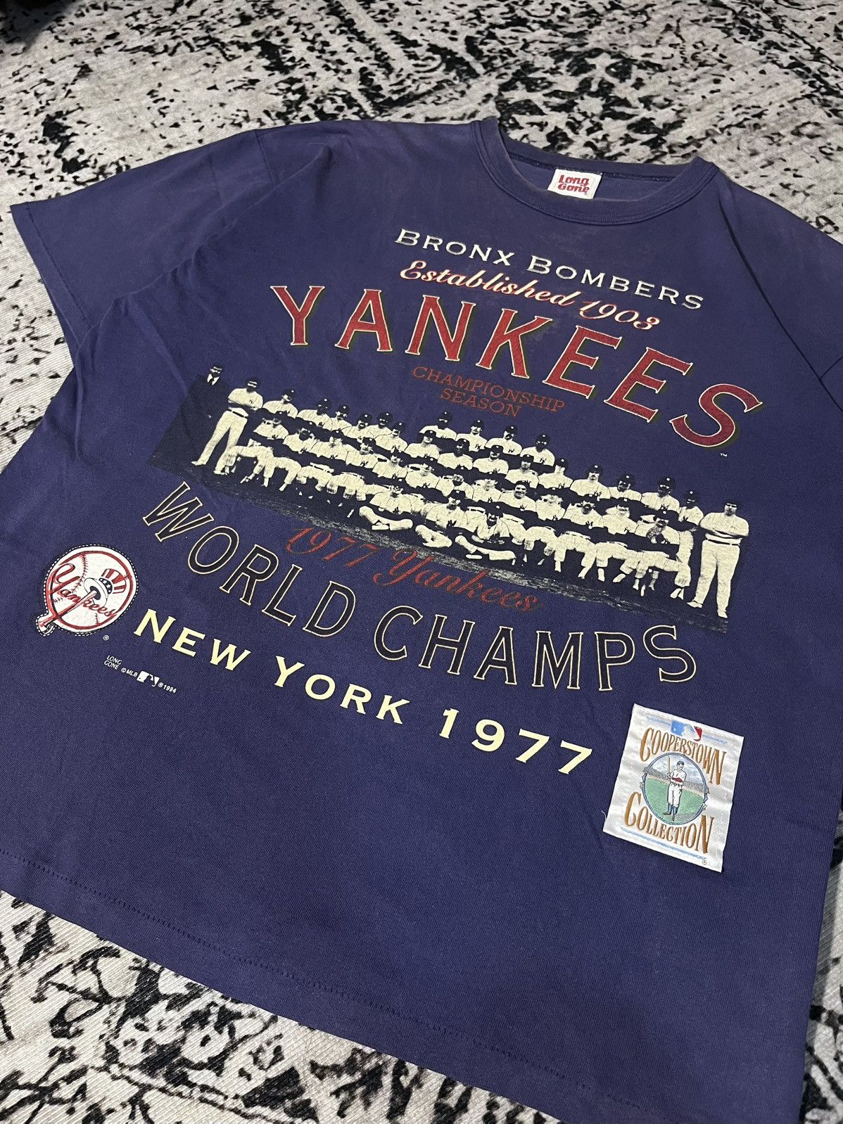 MLB Bronx Bombers NEW YORK YANKES Championship Season LG 1977 Size US XL / EU 56 / 4 - 2 Thumbnail