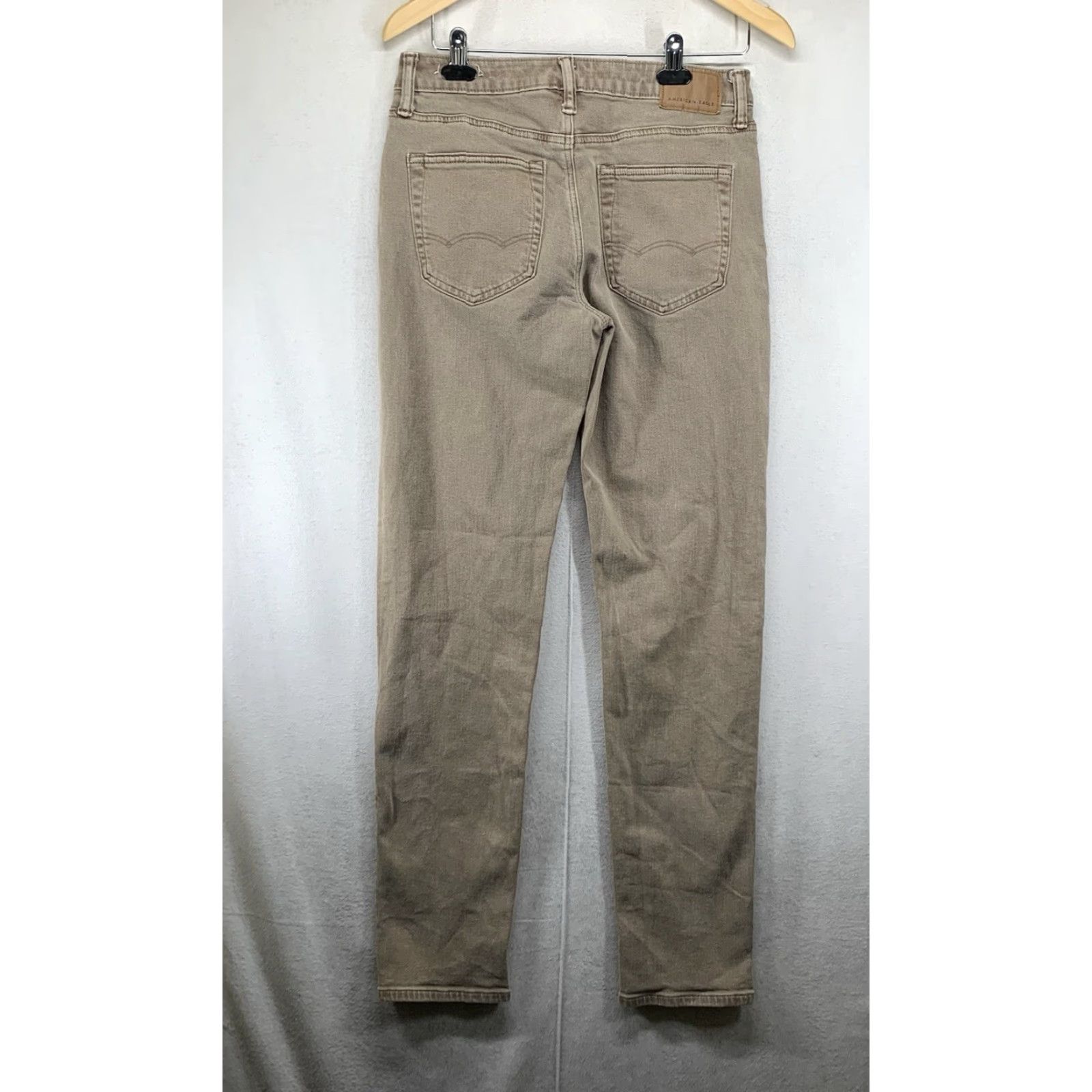 American Eagle Outfitters VINTAGE American Eagle Mens Jeans Straight Fit 29x31 Brown Cotton Blend Athletic Modern Size US 29 - 2 Thumbnail