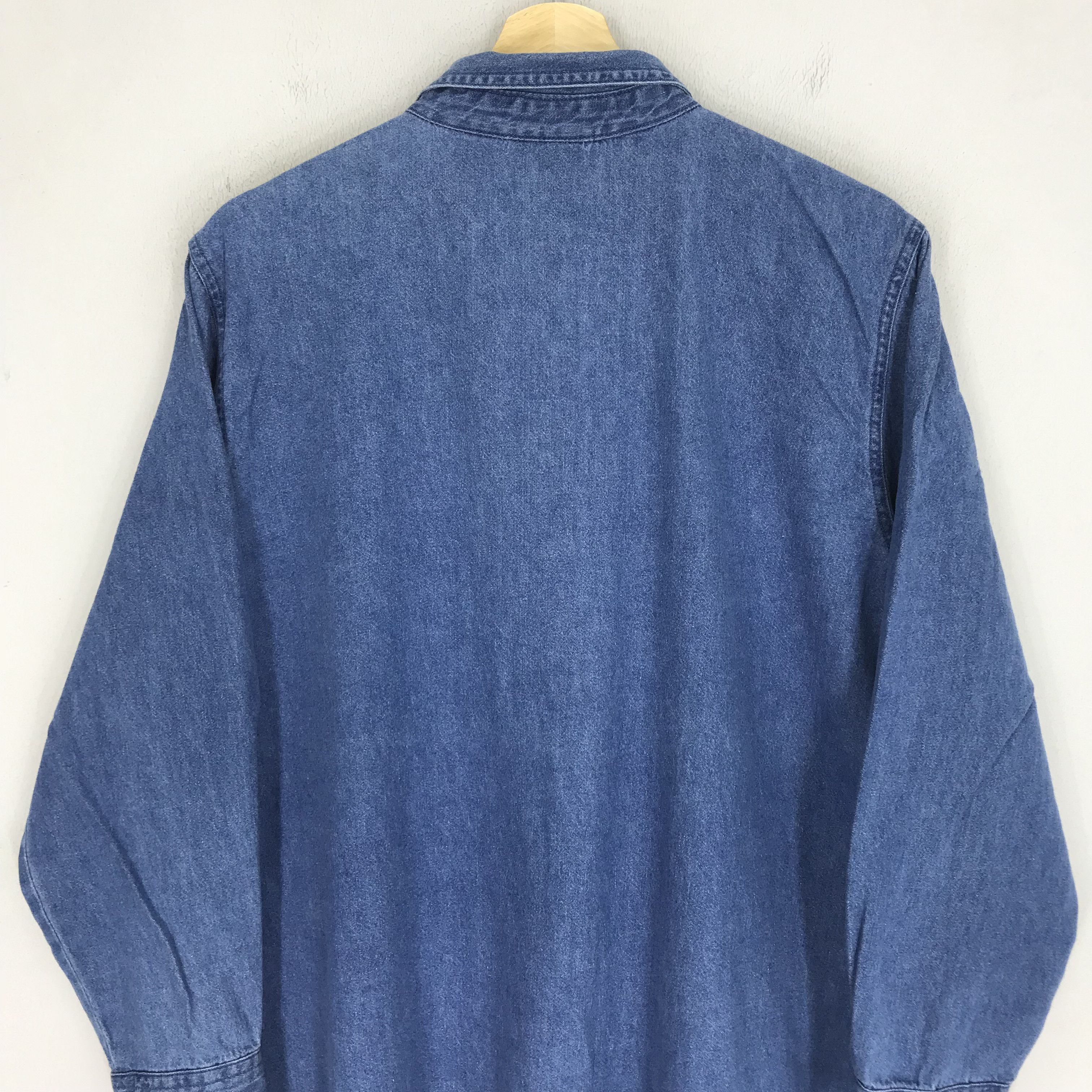 Brooks Vintage 90's Bobbie Brooks Denim Blue Jeans Shirt Large Size US L / EU 52-54 / 3 - 4 Thumbnail