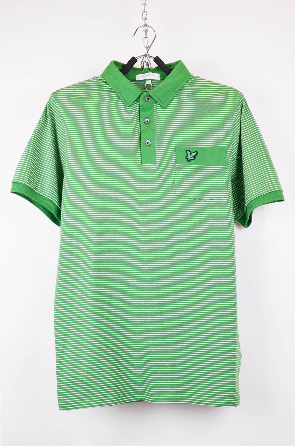 Lyle & Scott Lyle and Scott Club Golf Green Stripe Polo Shirt - M Size US M / EU 48-50 / 2 - 1 Thumbnail