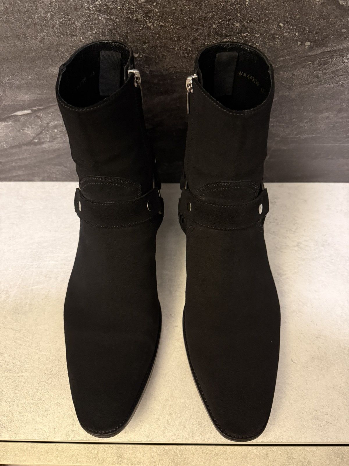 Saint Laurent Paris Saint Laurent Black Suede Wyatt boots 44 Size US 11 / EU 44 - 3 Thumbnail