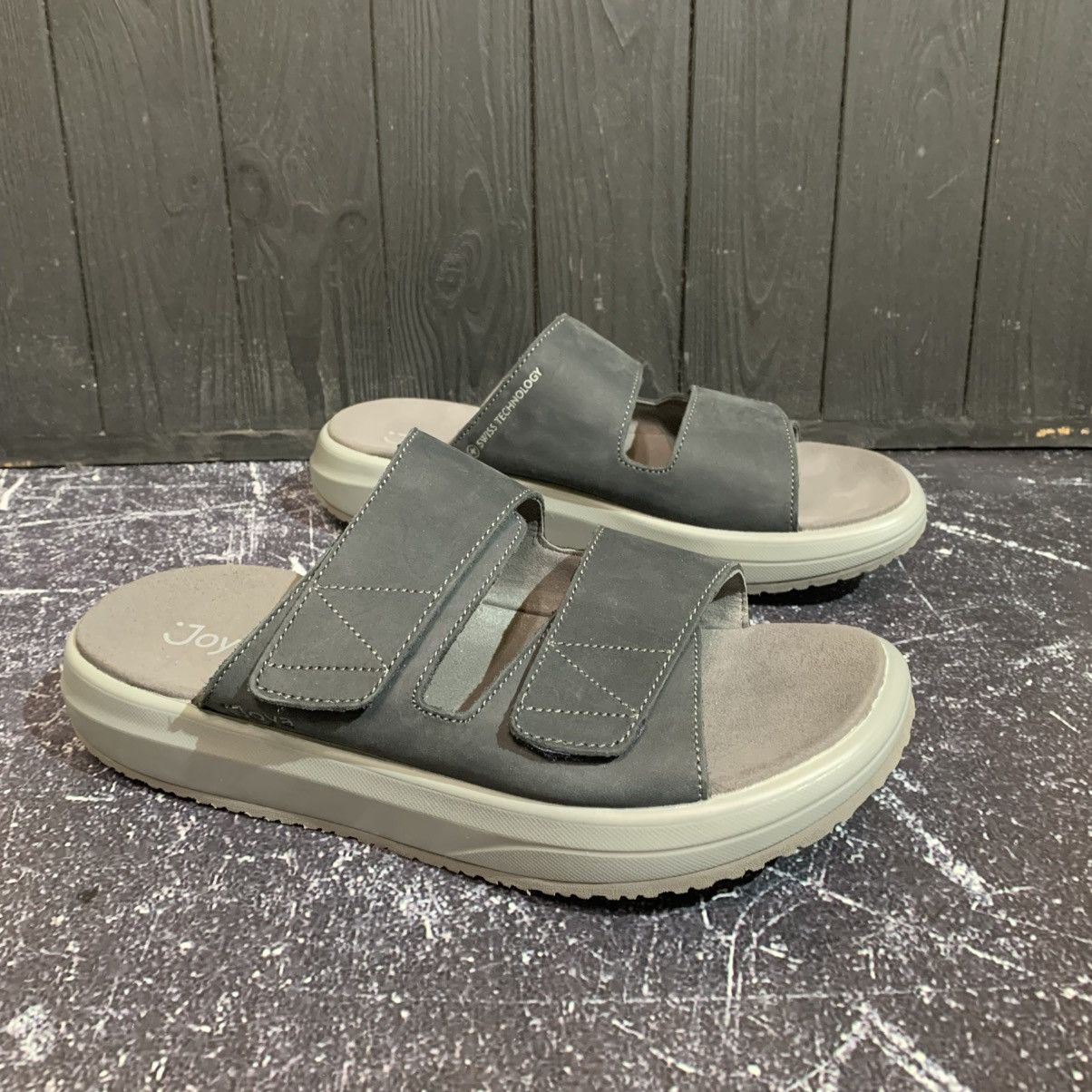 Joya Joya Max III Men’s Leather Slides Sandals Size 43 EU 9.5 US Size US 9.5 / EU 42-43 - 2 Thumbnail