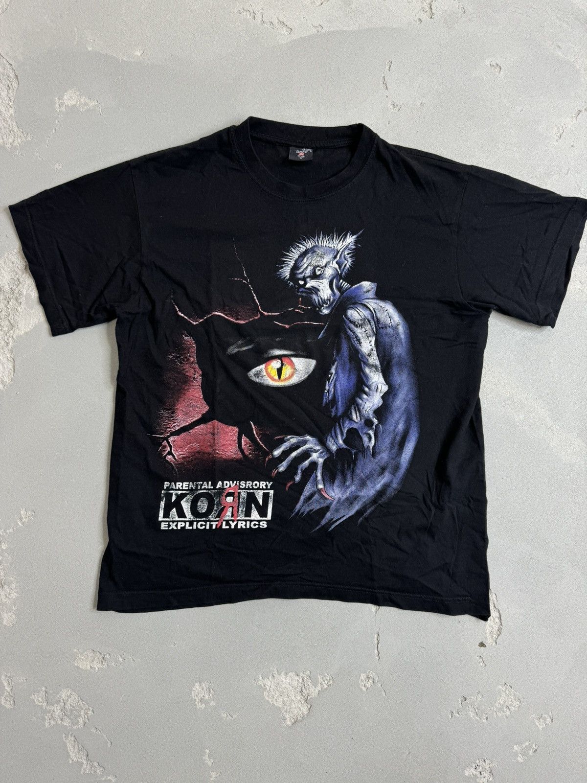 Vintage Korn parental advisory explicit lyrics t shirt 90's