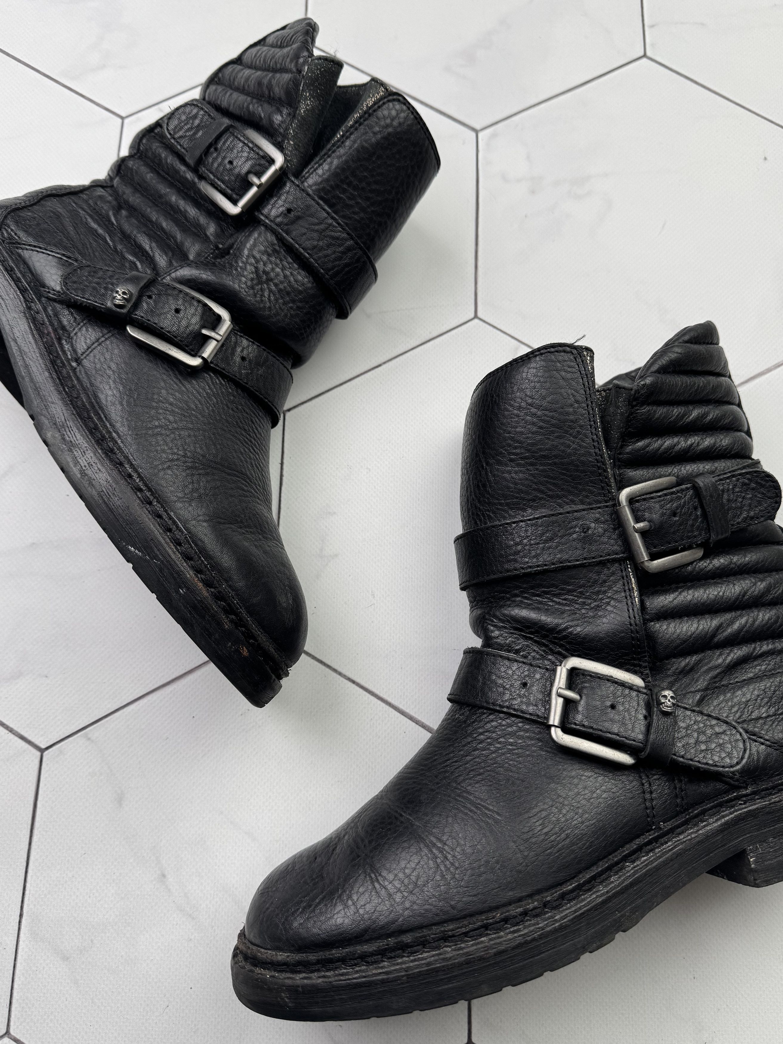 Zadig & Voltaire Zadig&Voltaire Vintage Leather Boots With Straps (B48) Size US 9 / IT 39 - 2 Thumbnail