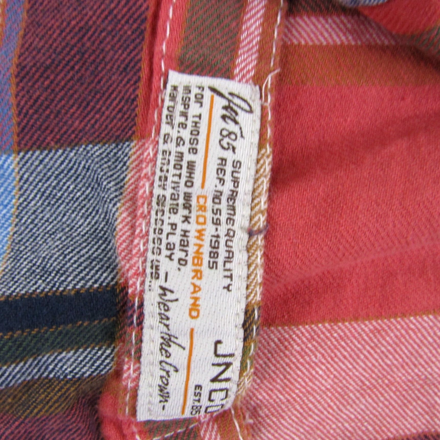 JNCO JNCO Shirt Mens M Red Plaid Flannel Button-Up Outdoors Long Sleeve Casual Shirt Size US M / EU 48-50 / 2 - 4 Thumbnail