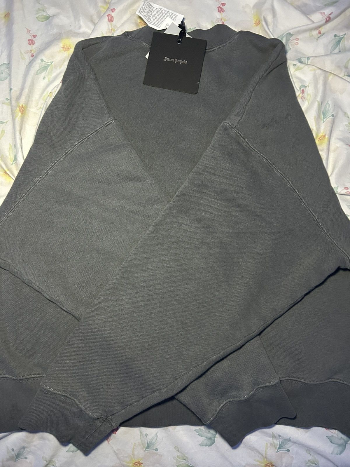 Palm Angels Palm Angels GD Curved Logo Crew Gray Size US S / EU 44-46 / 1 - 4 Thumbnail