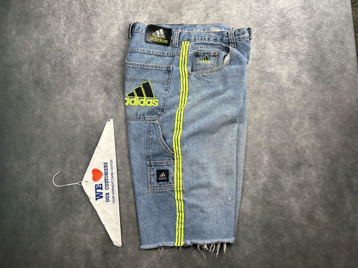 Adidas Vintage Adidas Jeans Shorts 90s Jorts Denim Baggy Loose Long Size US 32 / EU 48 - 21 Thumbnail