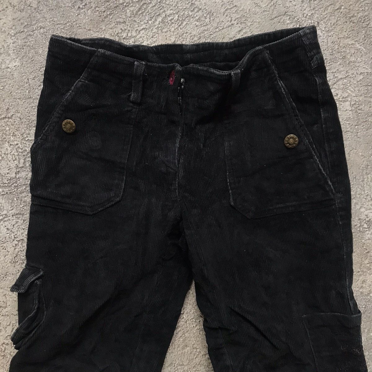 If Six Was Nine VINTAGE VELVET CARGO PANTS FLARED PARACHUTE SPRING JAPAN 90S Size 26" / US 2 / IT 38 - 6 Thumbnail