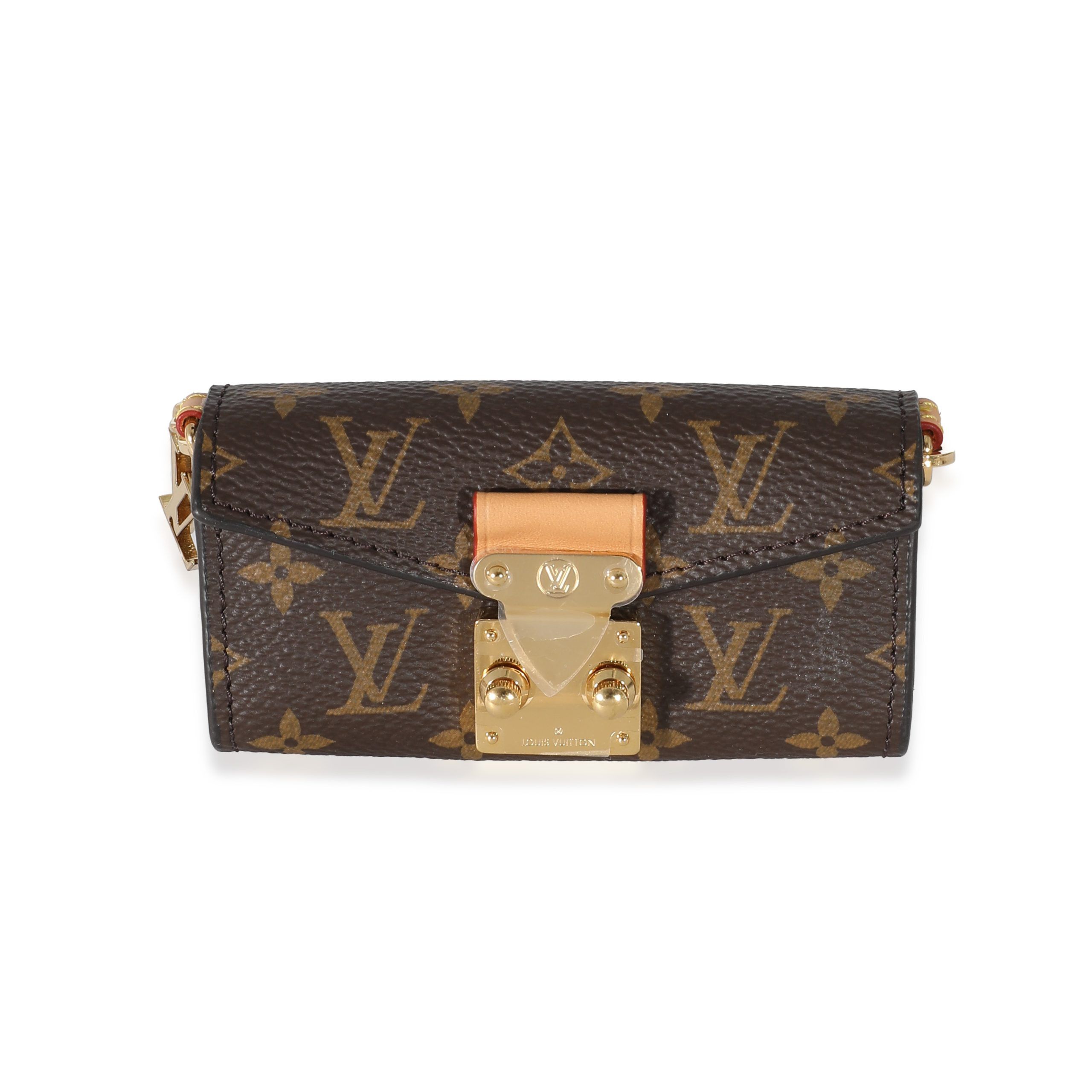 image of Louis Vuitton Monogram Canvas Bitsy Pouch in Brown, Women's