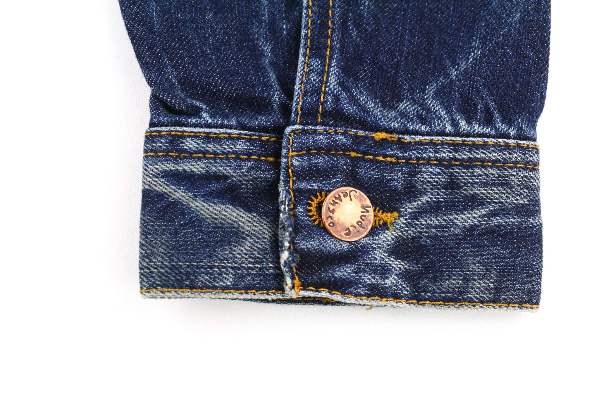 Nudie Jeans SONNY BATTERED M Cotton Denim Faded Jacket 80792 Size US M / EU 48-50 / 2 - 8 Thumbnail
