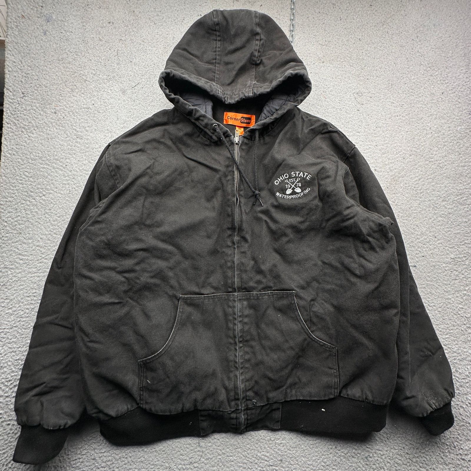 Corner Stone Duck Canvas Quilt Lined Work Jacket Mens 2XL