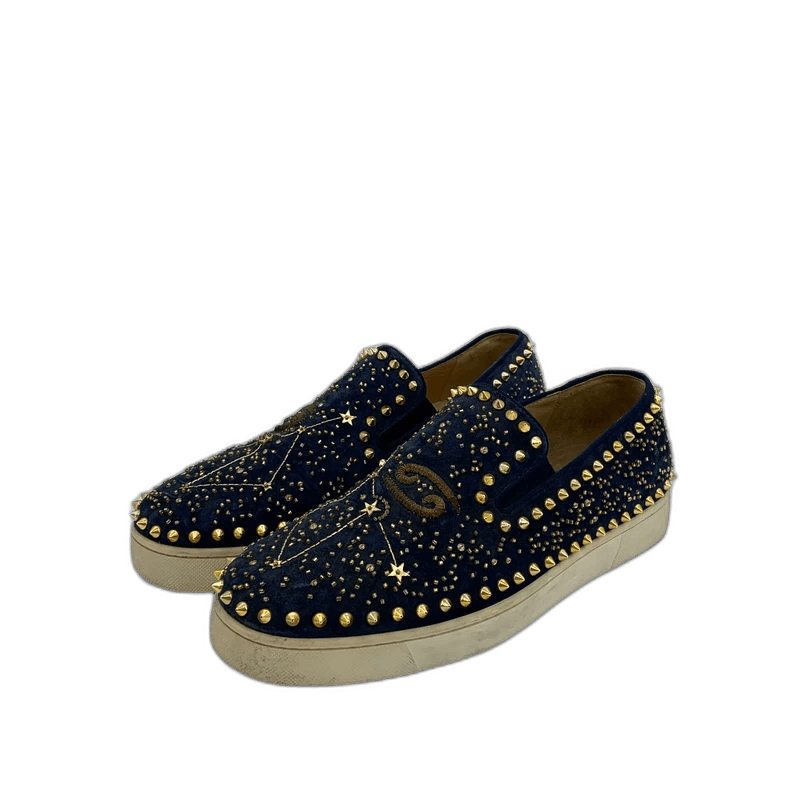 Christian Louboutin Christian Louboutin Blue Star Studded Slip-Ons Size US 10 / EU 43 - 1 Thumbnail