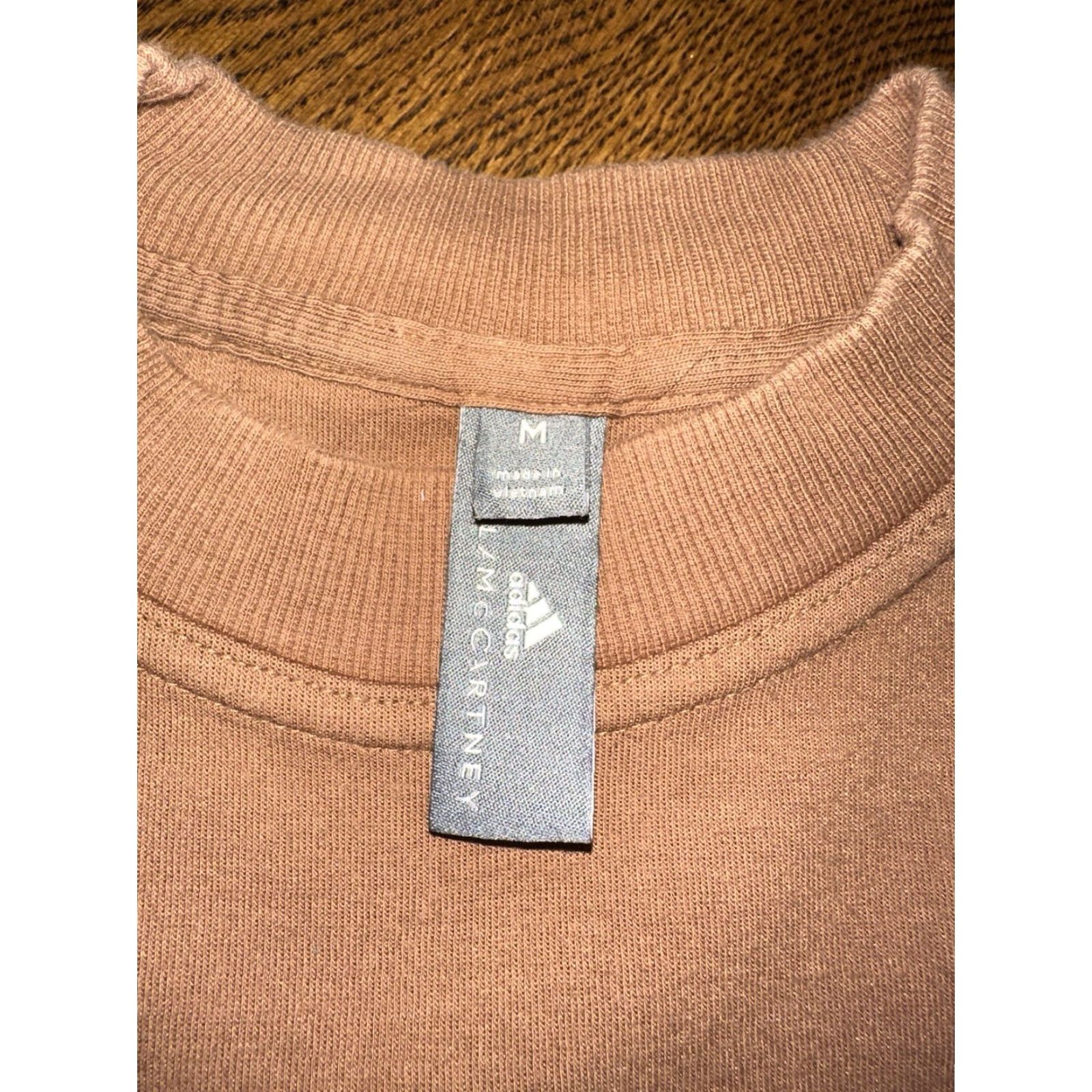 Stella McCartney VINTAGE adidas by Stella McCartney Sweatshirt Timber M Brown Women Pullover Cotton Blend Activewear - M - Brown - Sweatshirt - Women Size M / US 6-8 / IT 42-44 - 3 Thumbnail