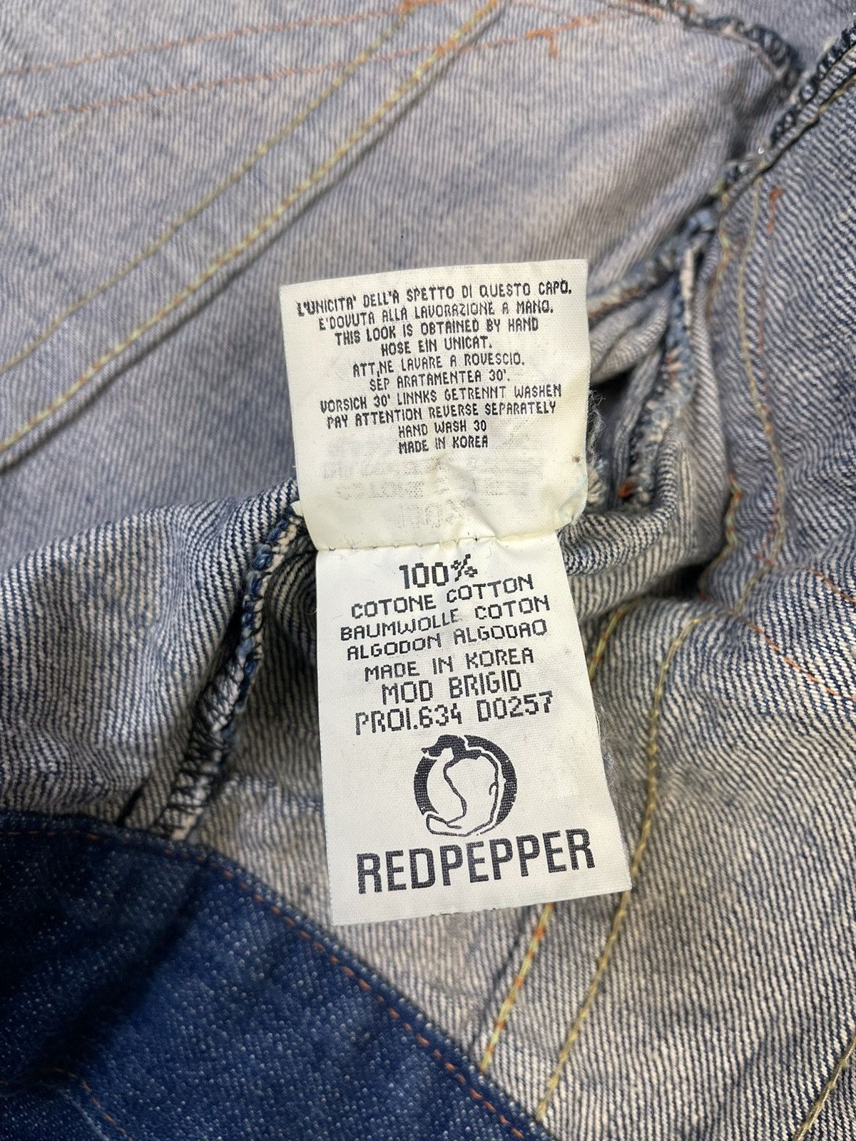 Hysteric Glamour Y2k Red Pepper Cropped Denim Jacket Size S / US 4 / IT 40 - 10 Thumbnail