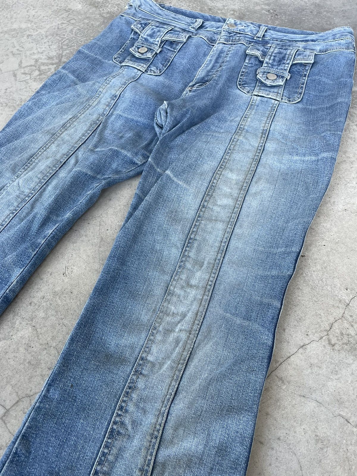 If Six Was Nine Japanese Brand Flare Jeans Size US 34 / EU 50 - 2 Thumbnail
