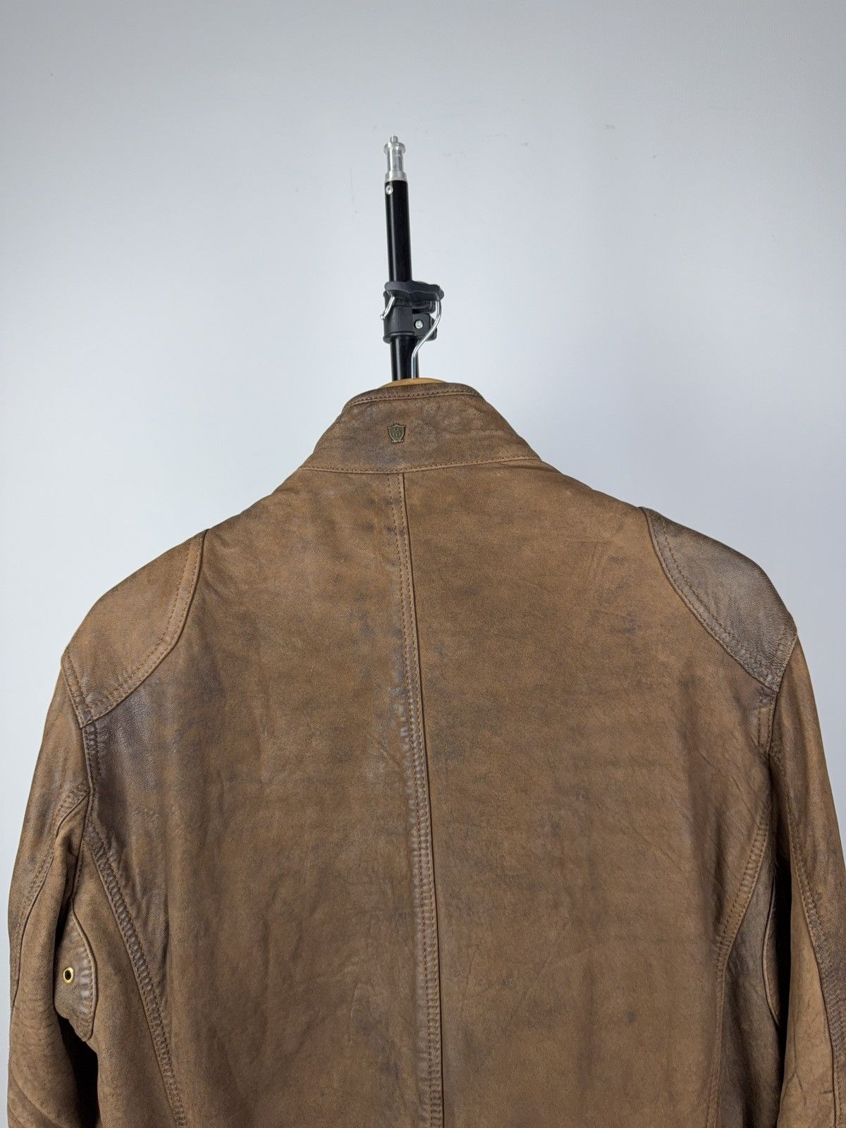 Massimo Dutti Vintage 90s Massimo Dutti Brown Leather Moto Western Jacket Size US L / EU 52-54 / 3 - 9 Thumbnail