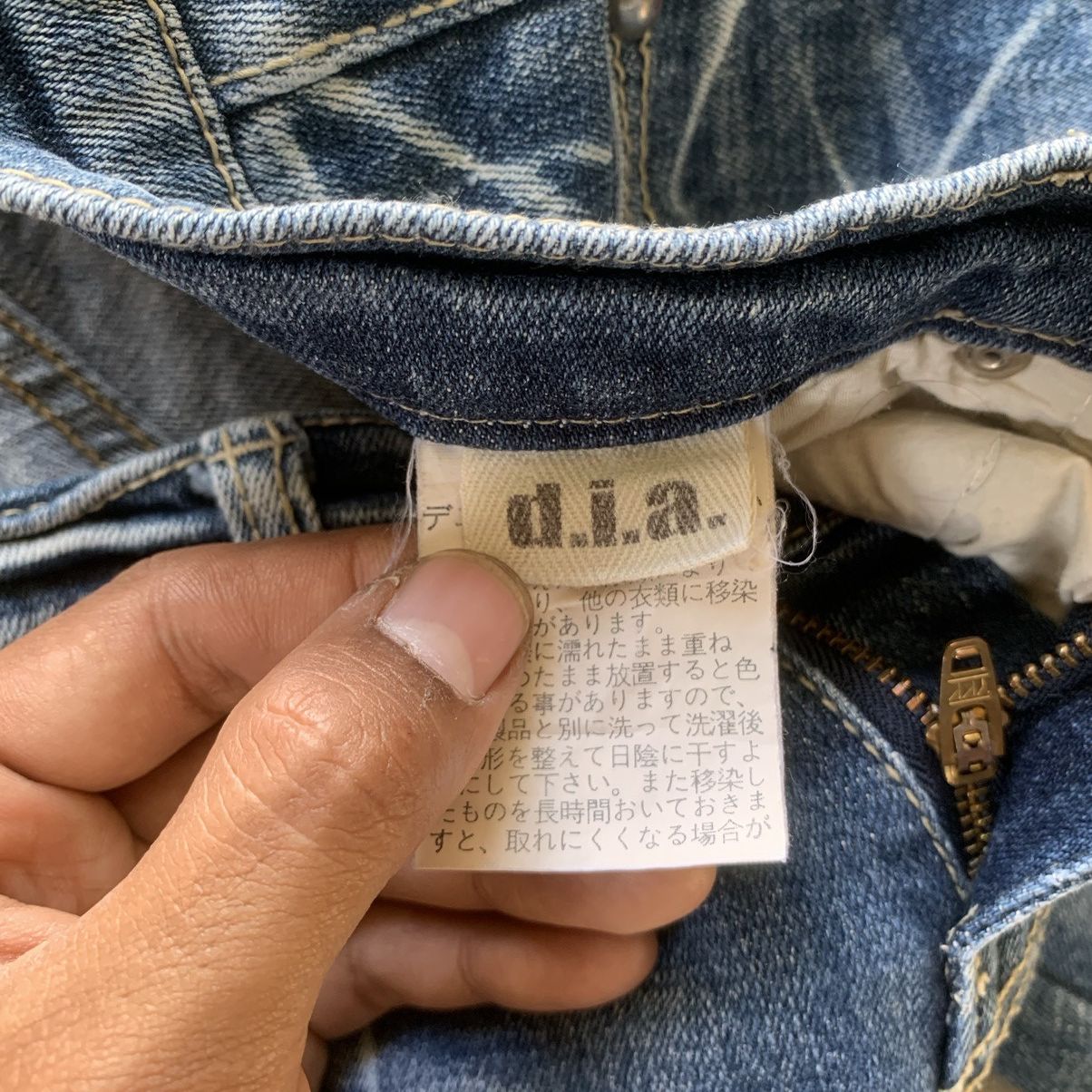 Other Vintage Japanese d.i.a Zipper Skinny Jeans Size US 28 / EU 44 - 7 Thumbnail
