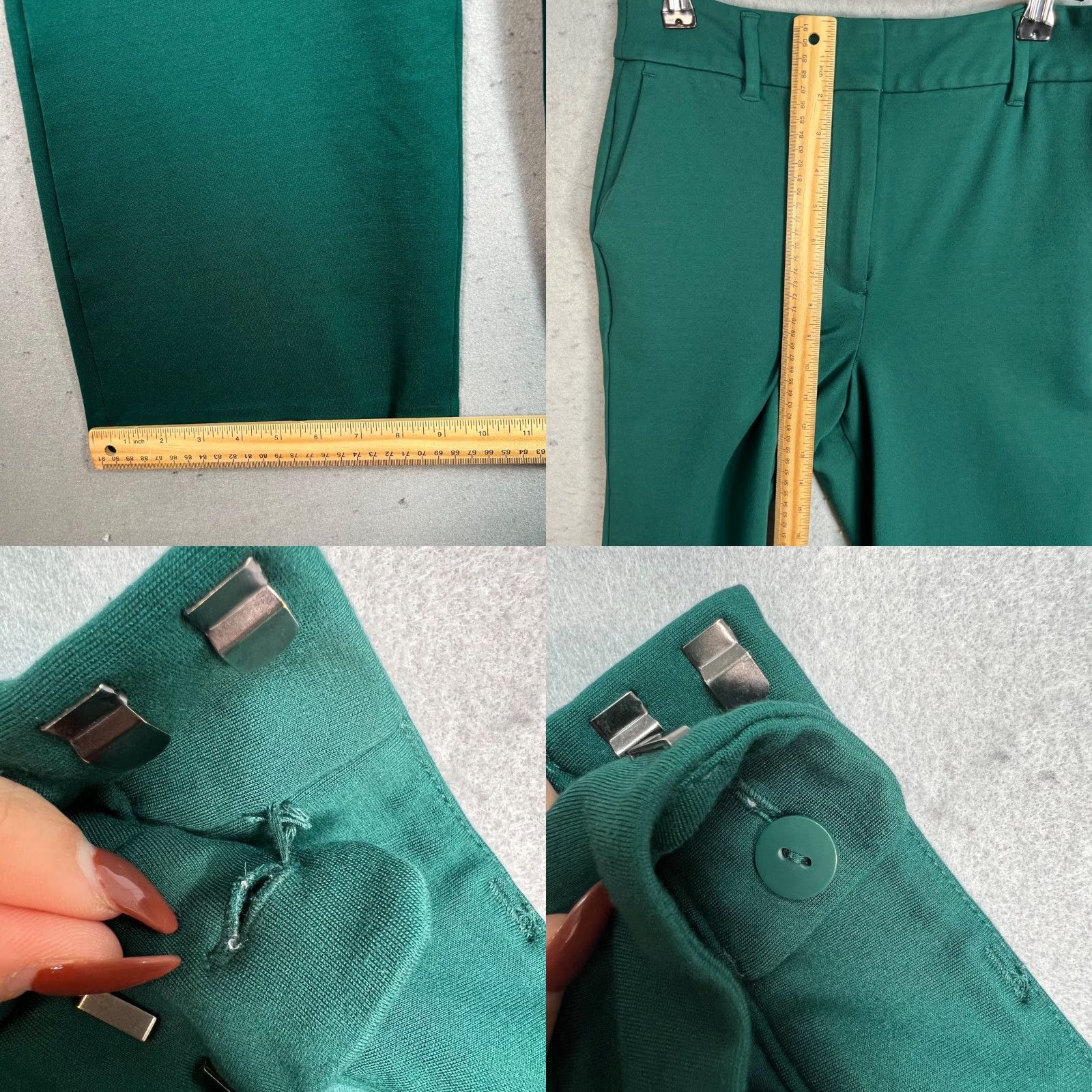 Boden Boden Womens Size 4R Green Dress Pants Trousers Wide Flare Leg Size 27" / US 4 / IT 40 - 8 Thumbnail