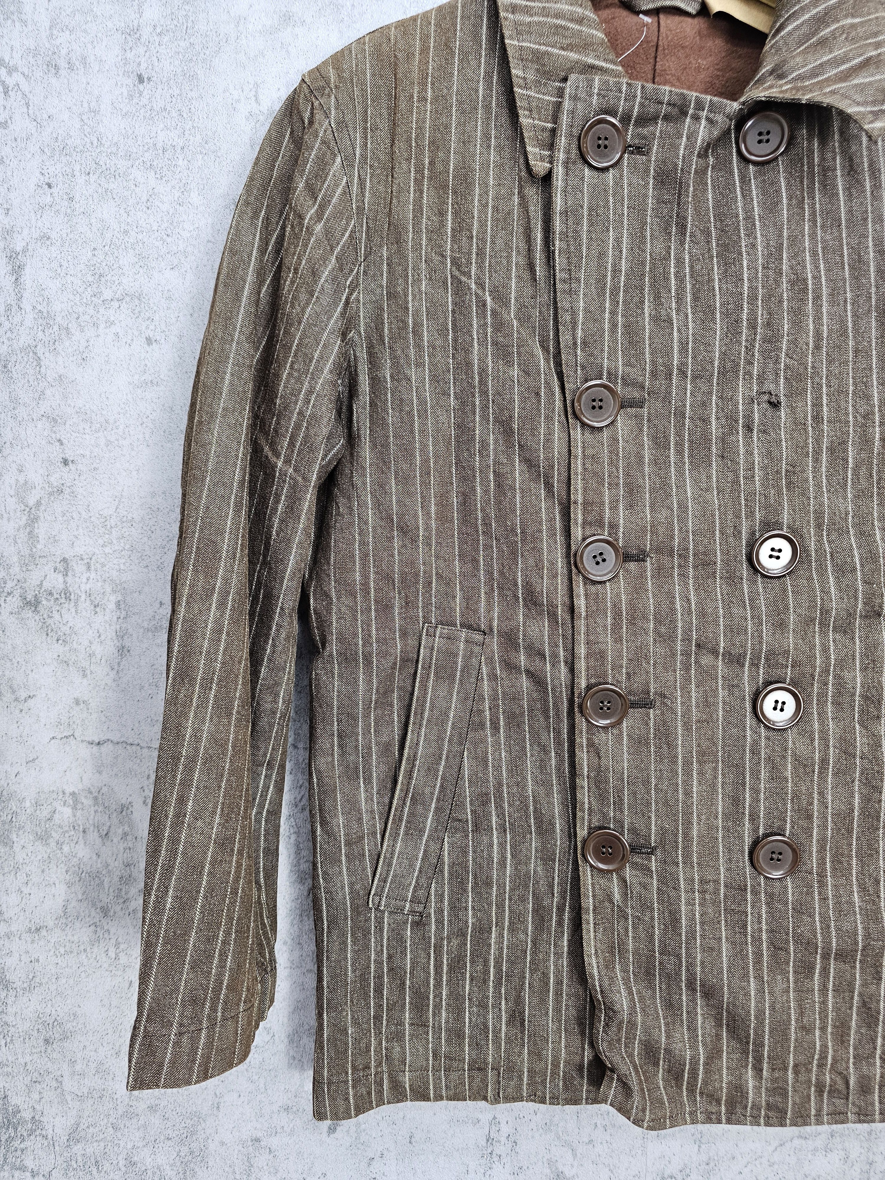 Beams Plus BEAMS Japanese Brand Striped Pea Coat Jacket J0051 Size US M / EU 48-50 / 2 - 3 Thumbnail