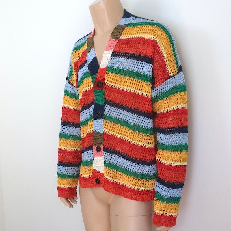 Marni × No Vacancy Inn Marni x No Vacancy Inn Striped Cardigan Multi Size 48 NEW Size US M / EU 48-50 / 2 - 3 Thumbnail