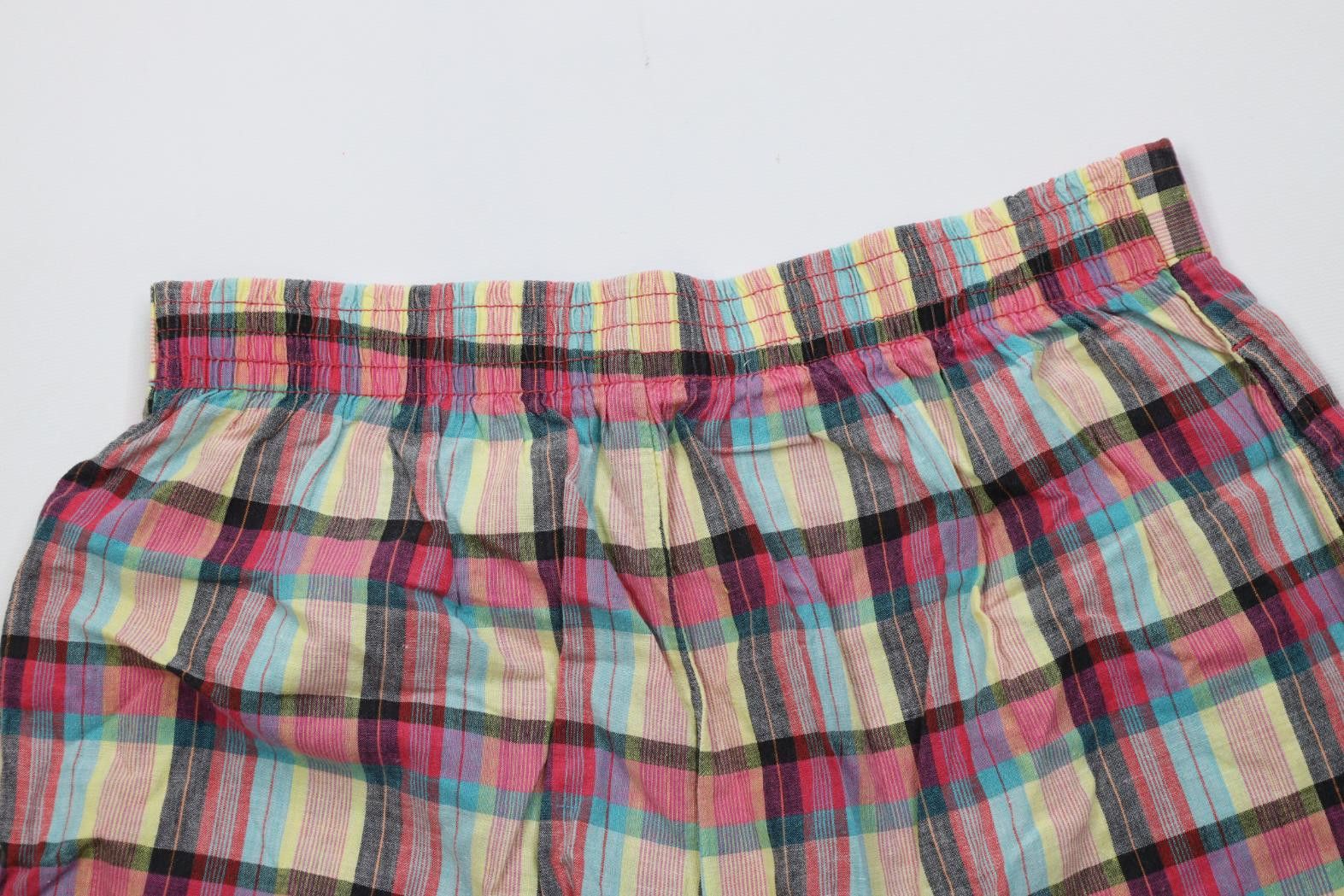 Vintage Vintage 90s Streetwear Madras Pleated Chino Shorts Cotton Size US 30 / EU 46 - 9 Thumbnail