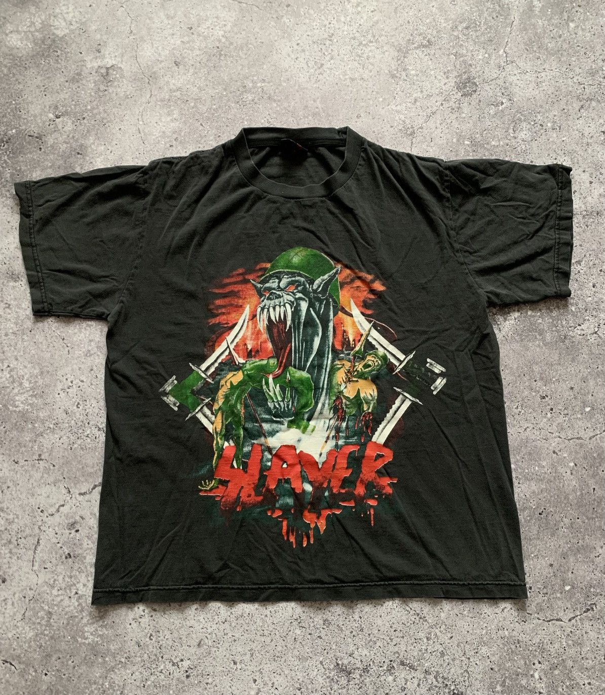 Band Tees 🔥VINTAGE 90s SLAYER NO BLOOD NO GLORY T-SHIRT TEE Size US M / EU 48-50 / 2 - 2 Thumbnail