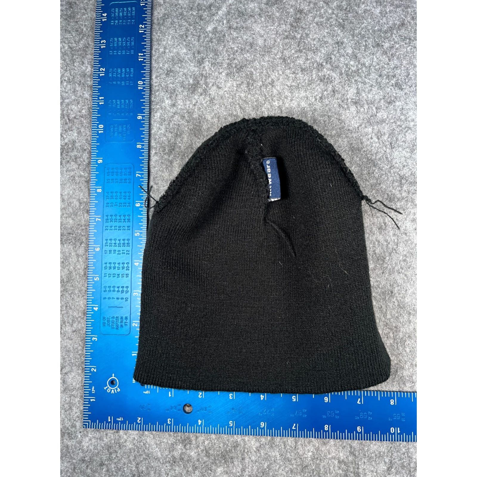 Vintage Love God Love People Beanie Toque Hat Unisex Adults One Size Black Knit Acrylic Embroider Style Beanie Size ONE SIZE - 6 Thumbnail