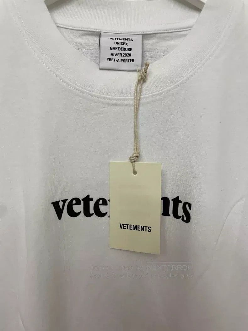 Vetements Vetements White Crew Neck Short Sleeve S Size US S / EU 44-46 / 1 - 3 Thumbnail