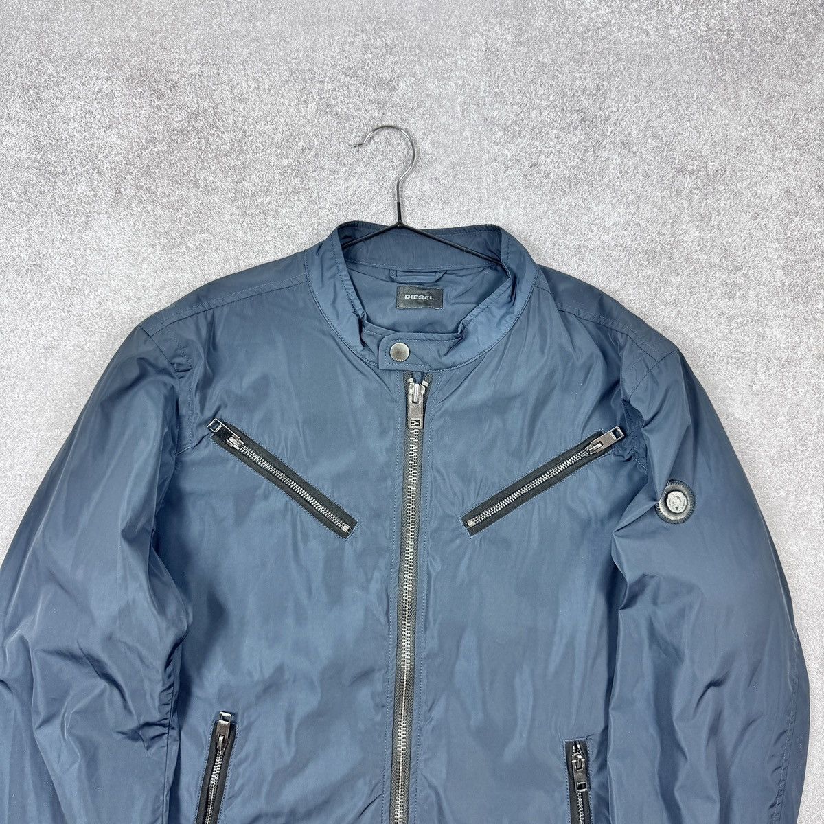 Diesel Men’s Diesel Zipper Teflon Nylon Navy Bomber Jacket Size XL Size US XL / EU 56 / 4 - 2 Thumbnail