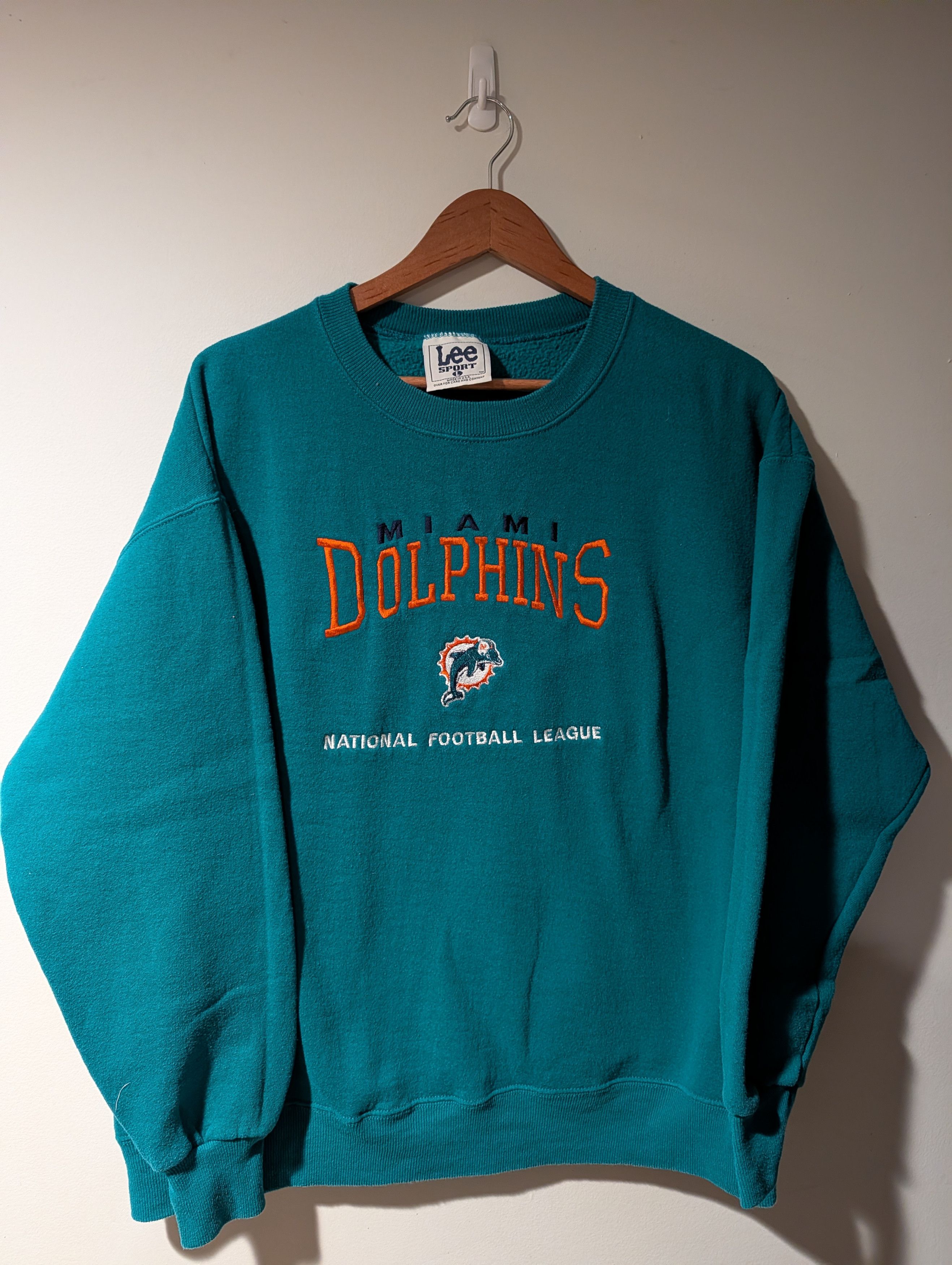 NFL Vintage Lee Sport Miami Dolphins Sweatshirt Crewneck Size US L / EU 52-54 / 3 - 1 Thumbnail