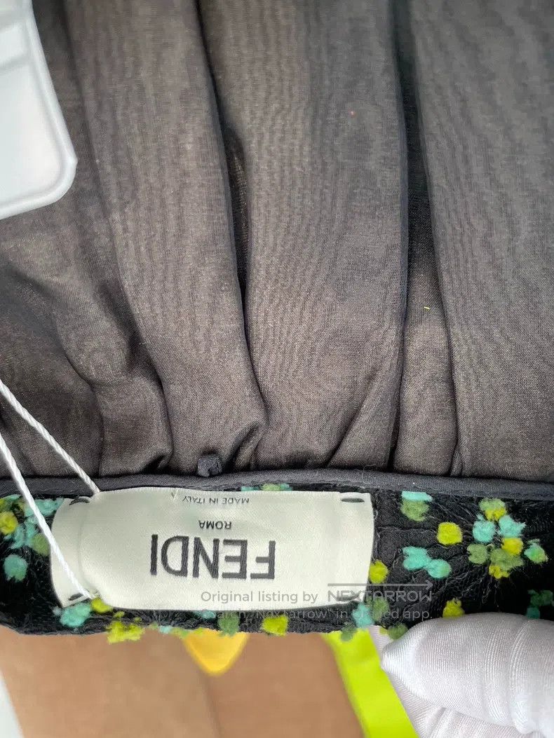 Fendi Fendi Green mulberry silk skirt Size 25" / US 0 / IT 36 - 4 Thumbnail