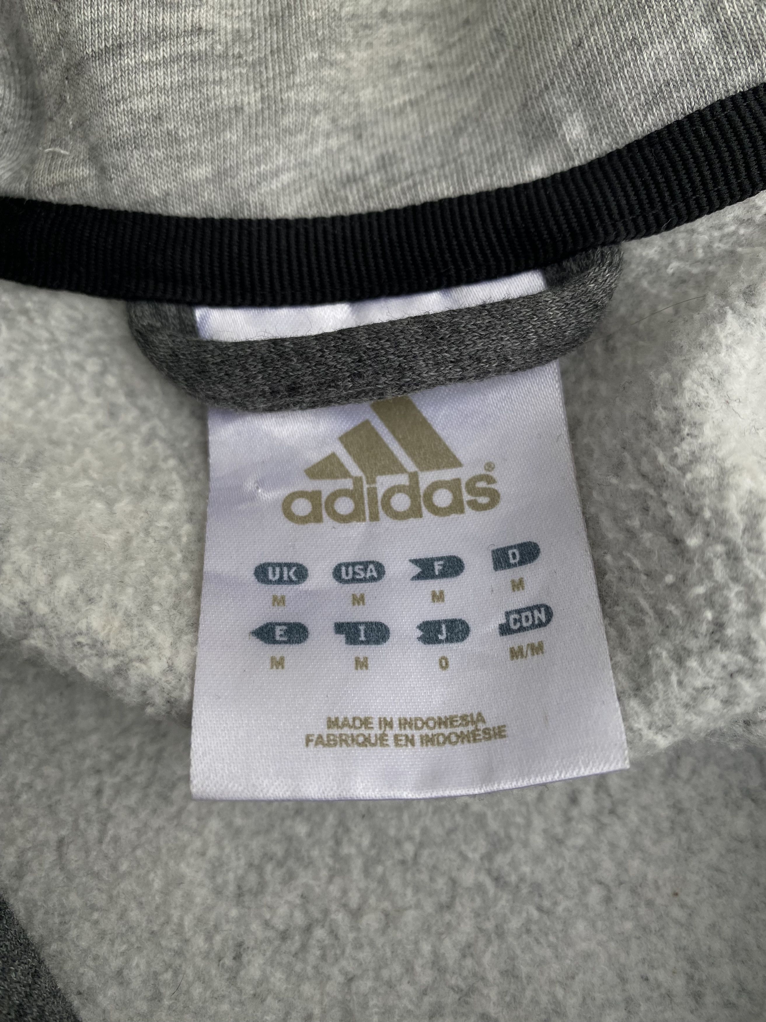 Adidas × Vintage Vintage Adidas Zip Hoodie Striped Size US M / EU 48-50 / 2 - 6 Thumbnail