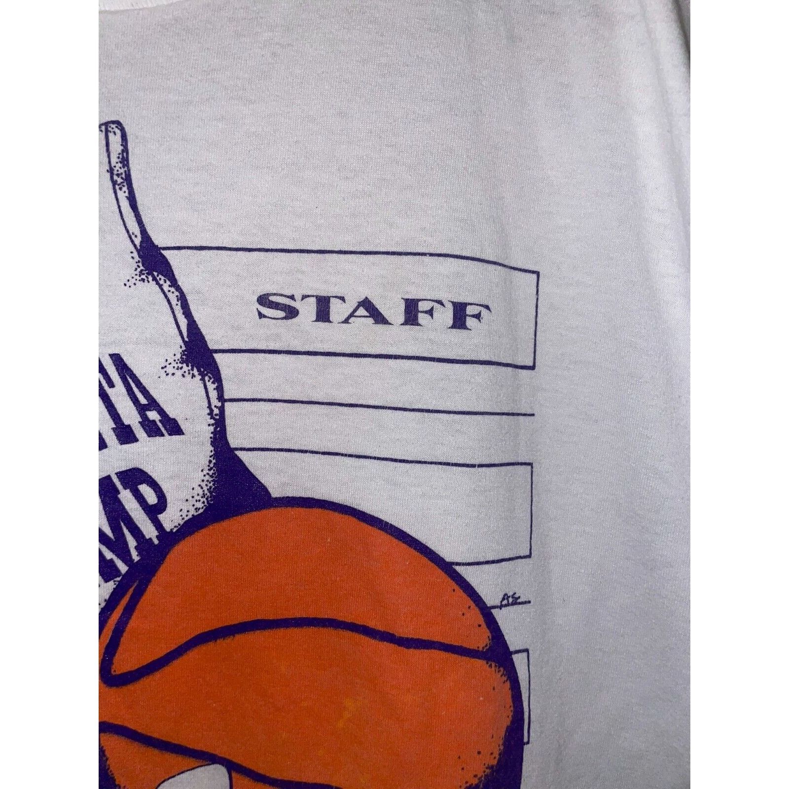 Hanes Vintage Basketball Shirt Ouachita Camp Graphic Tee 80s XL Size US XL / EU 56 / 4 - 4 Thumbnail