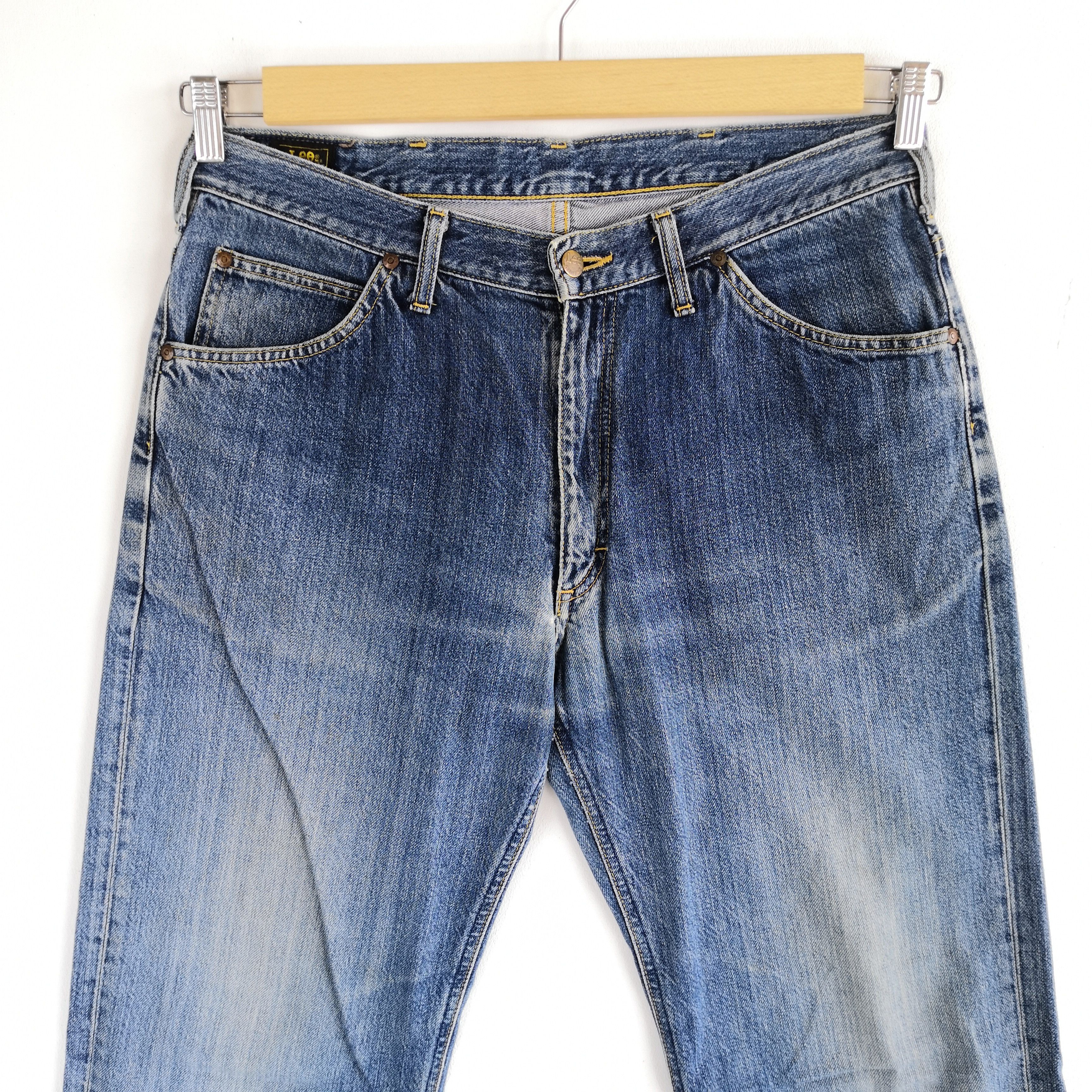 Jean Vintage Lee Riders Sanforized Jeans Lee Light Wash Denim Size US 34 / EU 50 - 3 Thumbnail