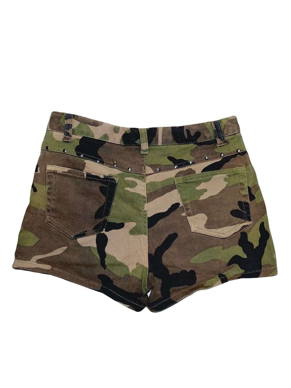 Japanese Brand Vintage camo high waist shorts 🌲 Size 24" / US 00 / IT 34 - 2 Thumbnail