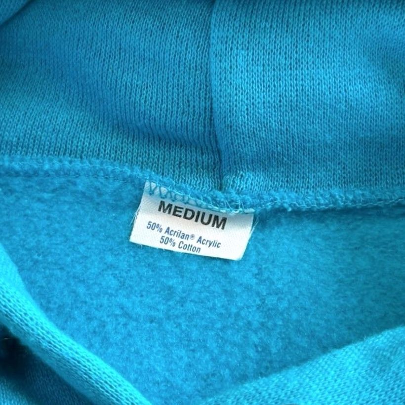 Altea VINTAGE Teal Blue Hoodie Sweatshirt Small 80s Mens Size US S / EU 44-46 / 1 - 4 Thumbnail