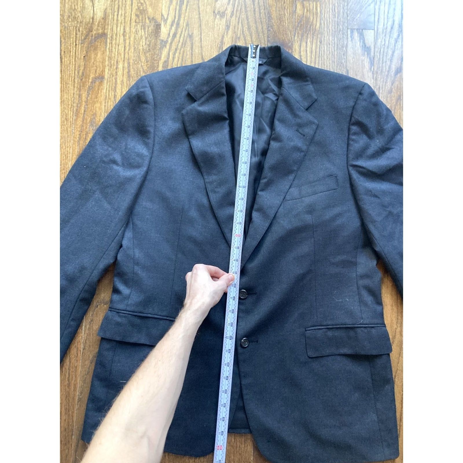Polo Ralph Lauren VINTAGE Polo Ralph Lauren Blazer Mens 44 Wool Dark Gray University Jacket Size US XXL / EU 58 / 5 - 6 Thumbnail