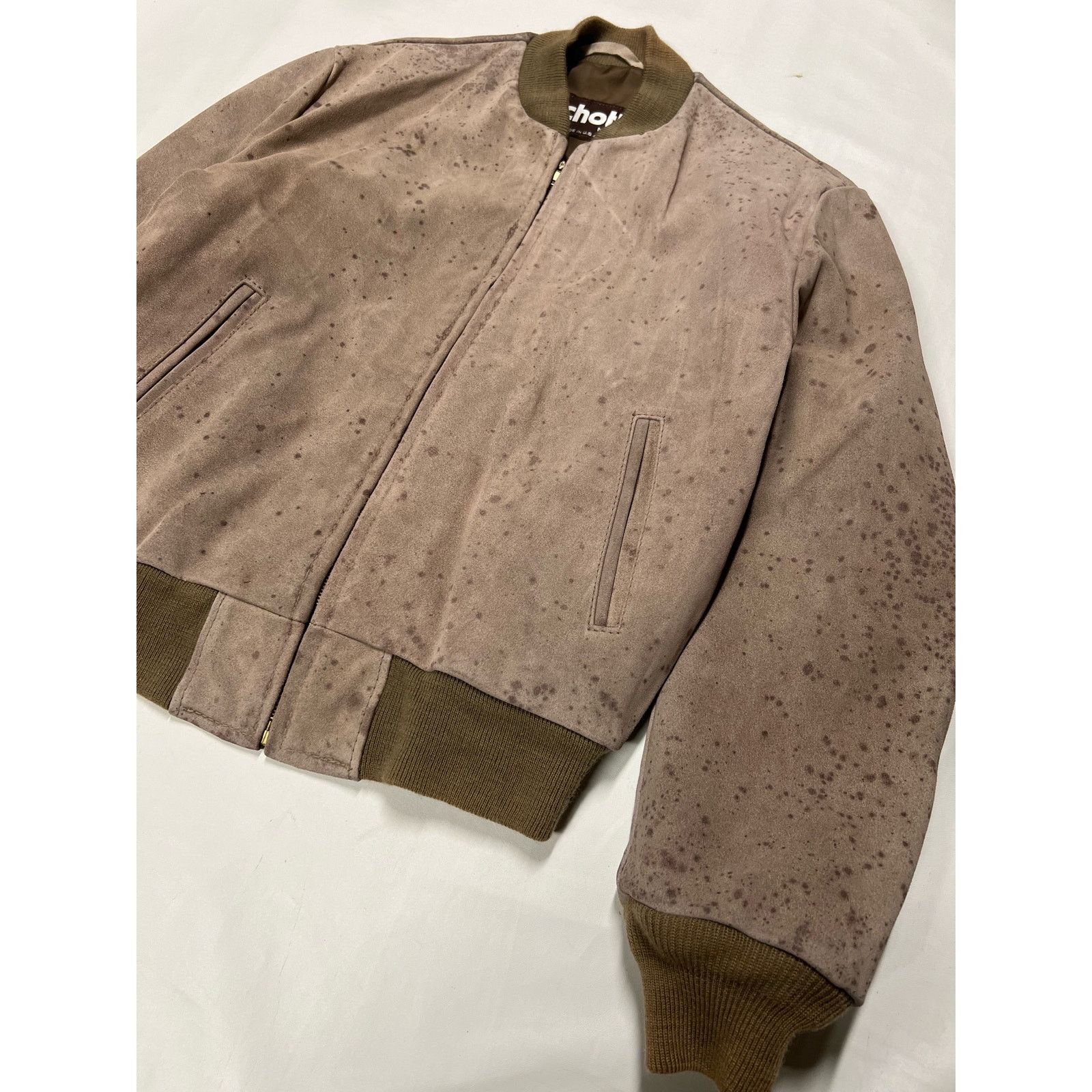 Schott Vintage Schott NYC 80’s Suede Leather Bomber Jacket Size US L / EU 52-54 / 3 - 2 Thumbnail