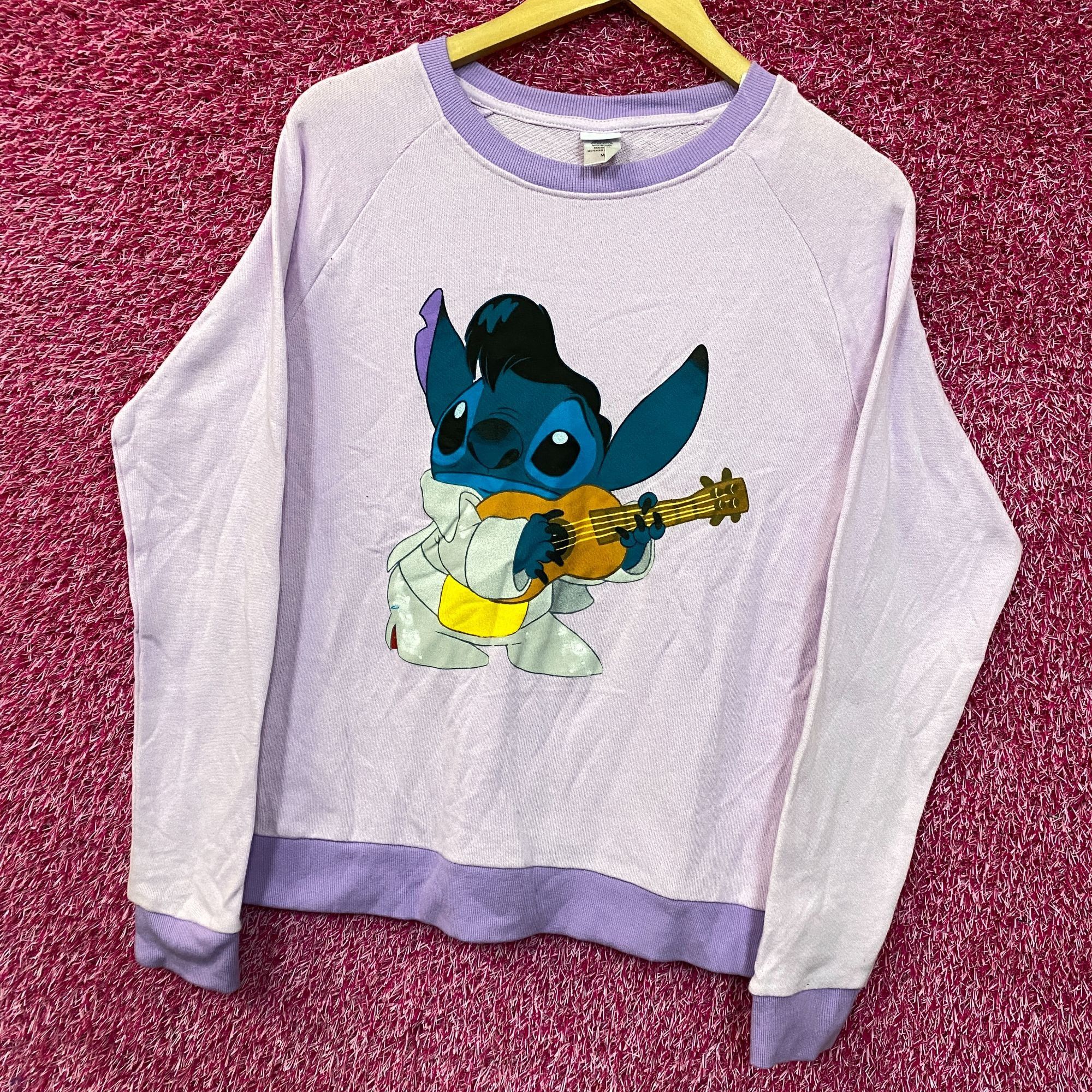 Disney Disney Lilo and Stitch Elvis Stitch crewneck size Medium Size US M / EU 48-50 / 2 - 3 Thumbnail