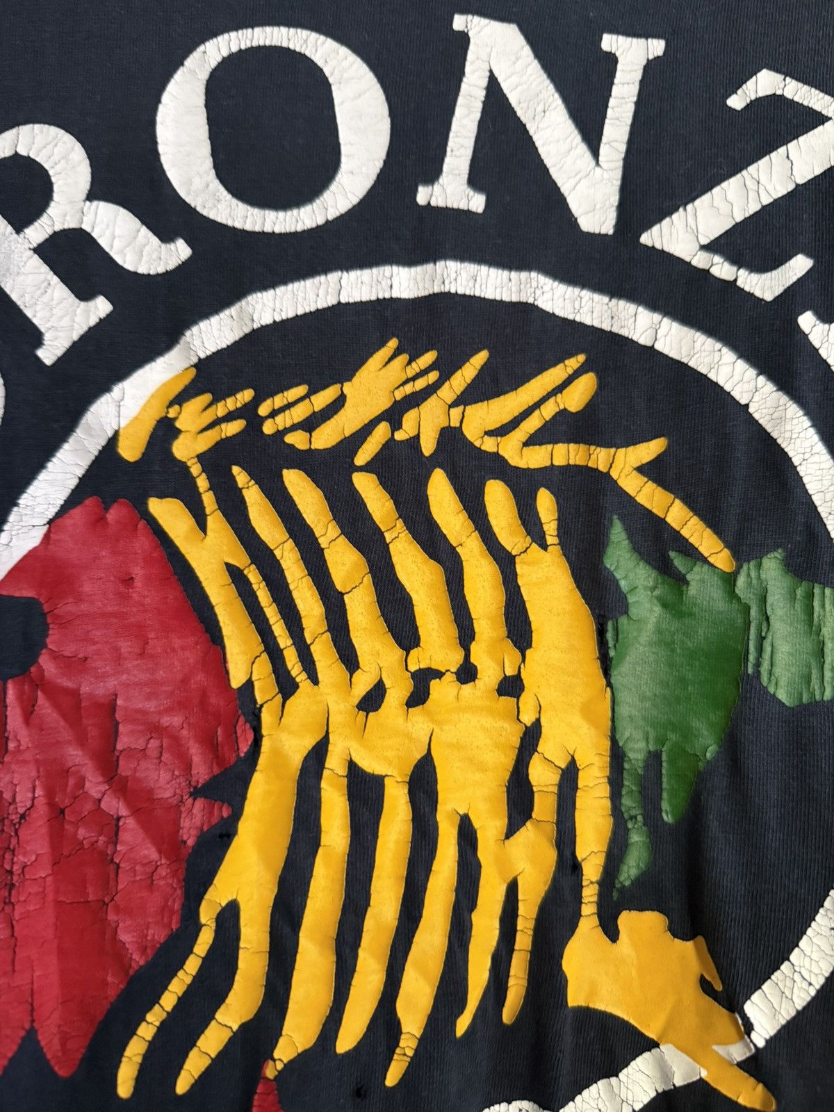 Girl Skateboards Thrashed Vintage 90s Bronze Age Rasta Skateboard Faded Tee Size US XL / EU 56 / 4 - 4 Thumbnail