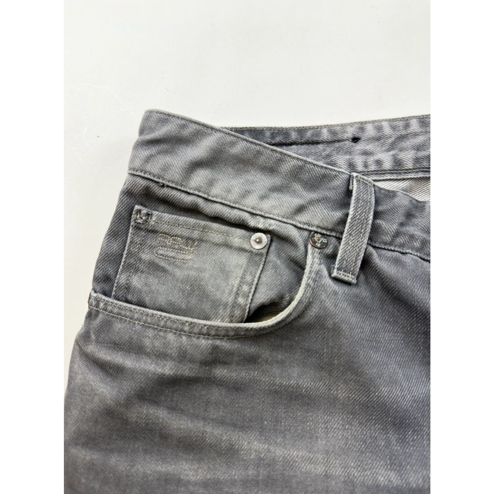 G-Star G-Star Jeans Men 33x29 Gray 3301 Tapered Stretch Cotton Elastane Regular Denim Stars Vintage No Size US 33 - 3 Thumbnail