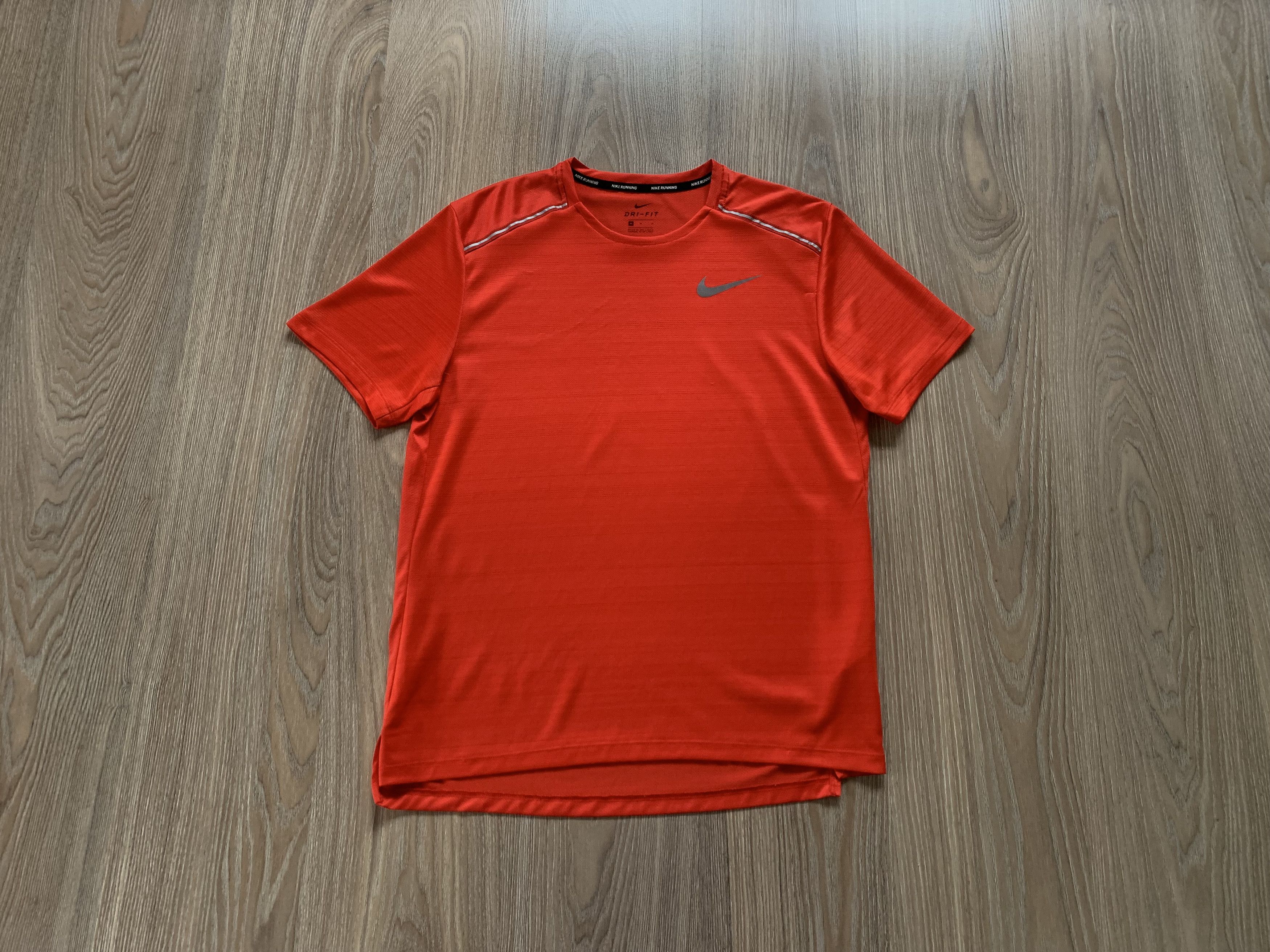 Nike Nike Running Dri Fit Orange Reflective T Shirt Size US M / EU 48-50 / 2 - 1 Thumbnail